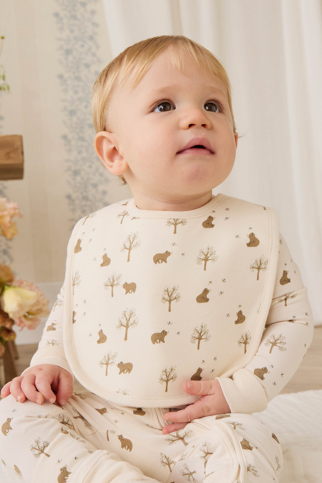 Bavette en coton biologique - Nuage de miel