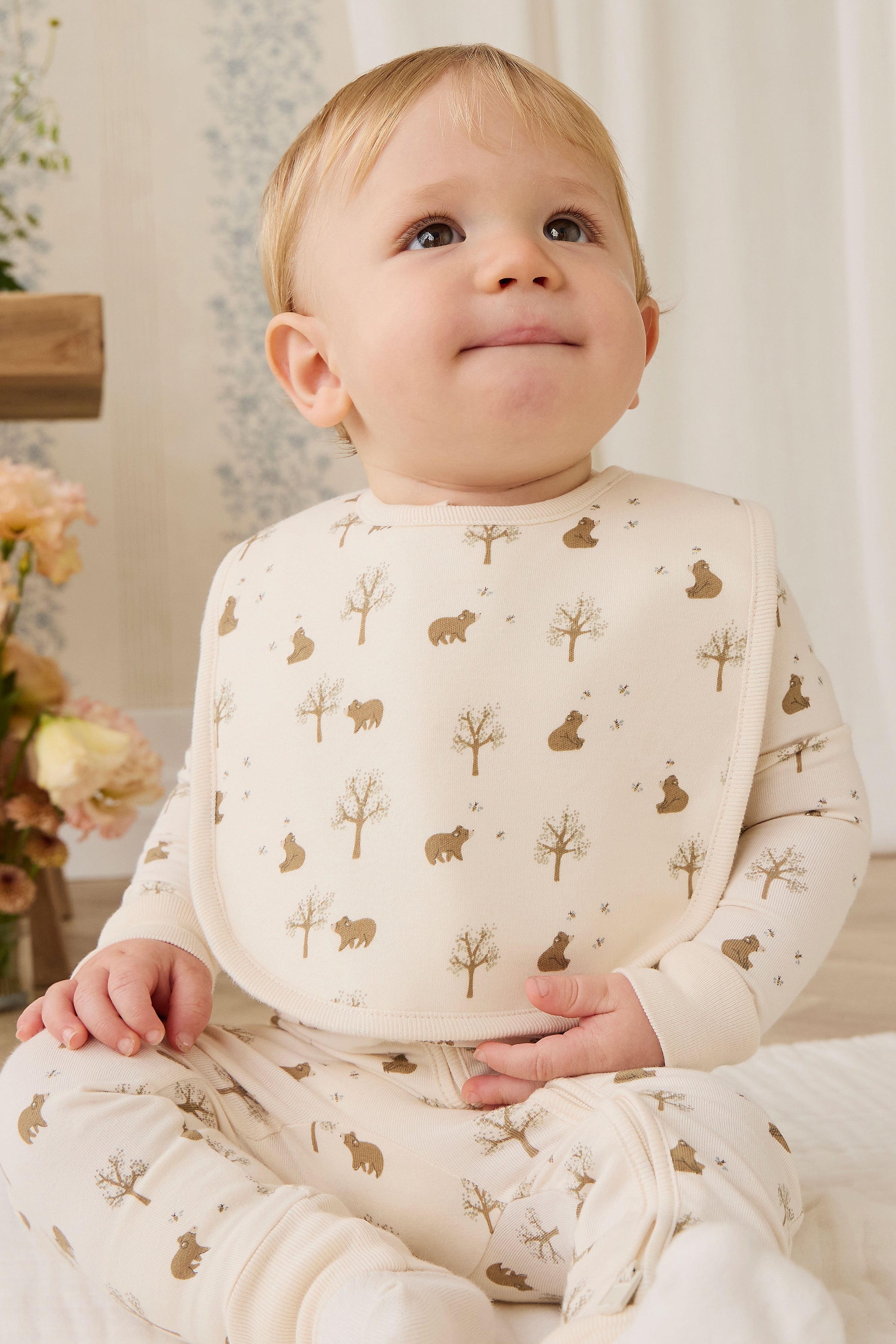 Bavette en coton biologique - Nuage de miel