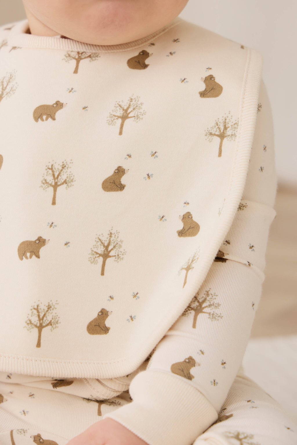 Bavette en coton biologique - Nuage de miel