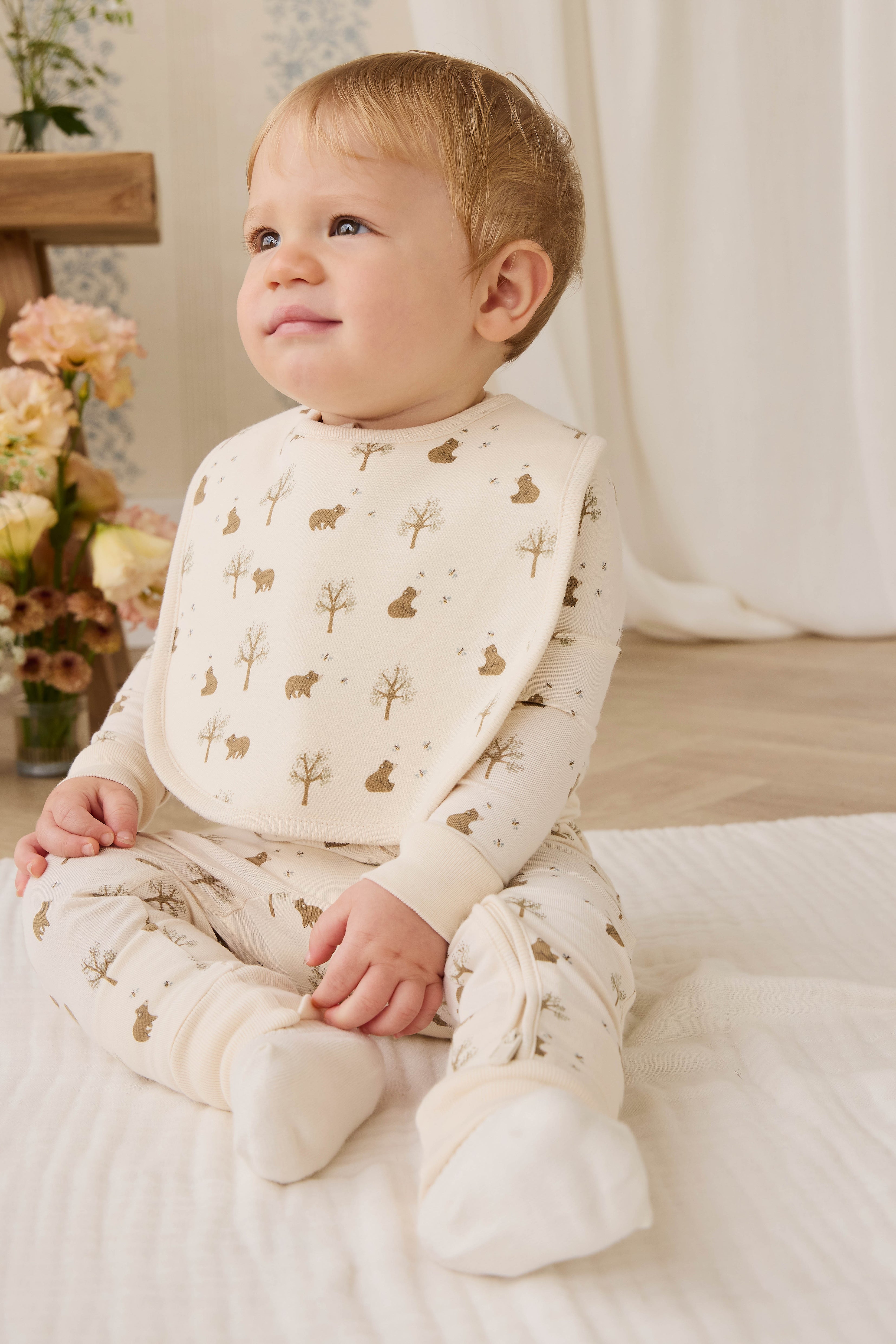 Bavette en coton biologique - Nuage de miel