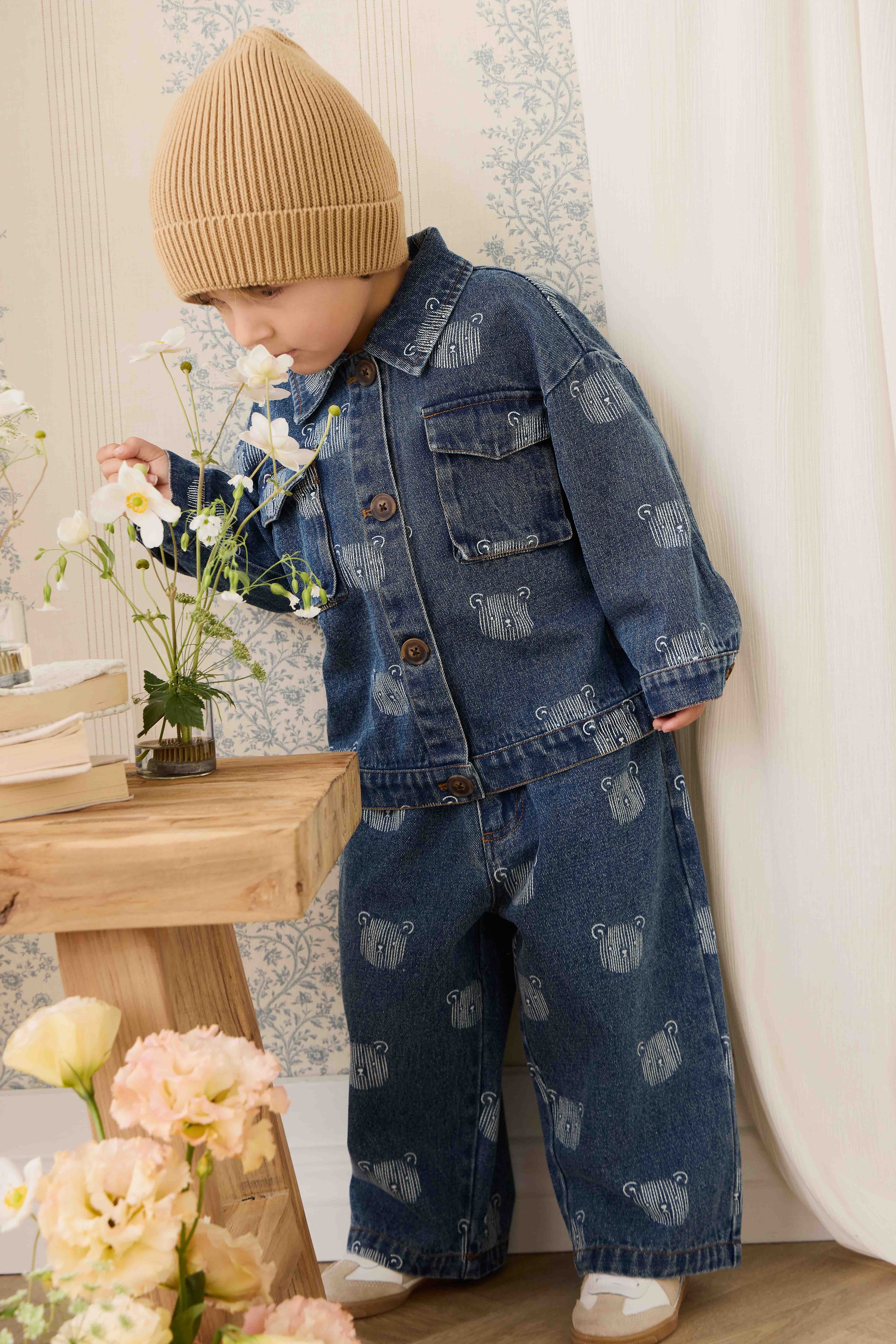 Jean - Denim Teddy Face