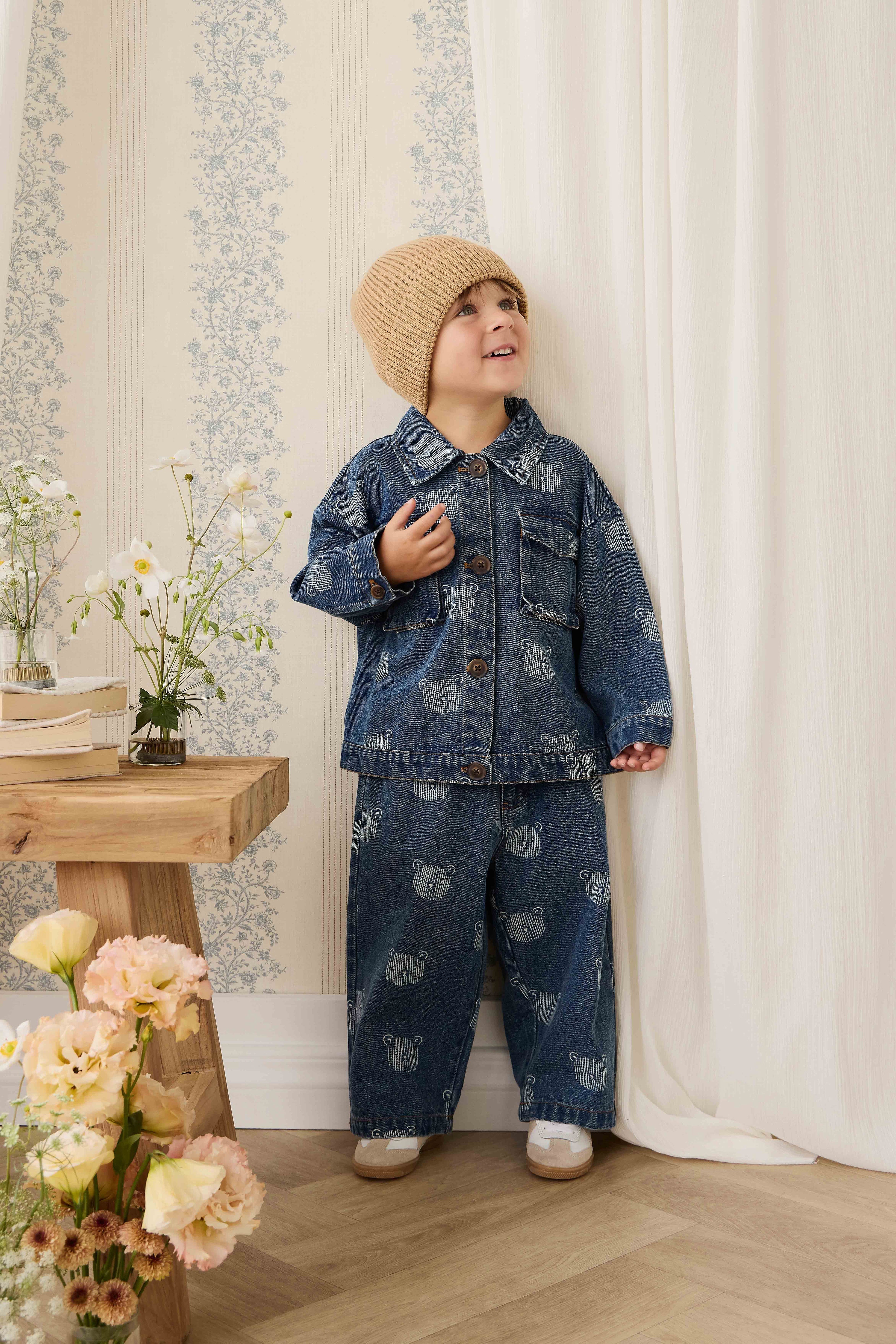 Jean - Denim Teddy Face