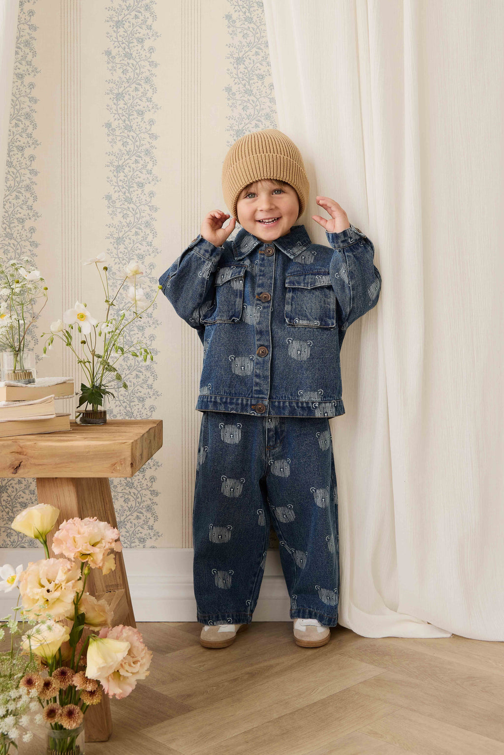 Jean - Denim Teddy Face