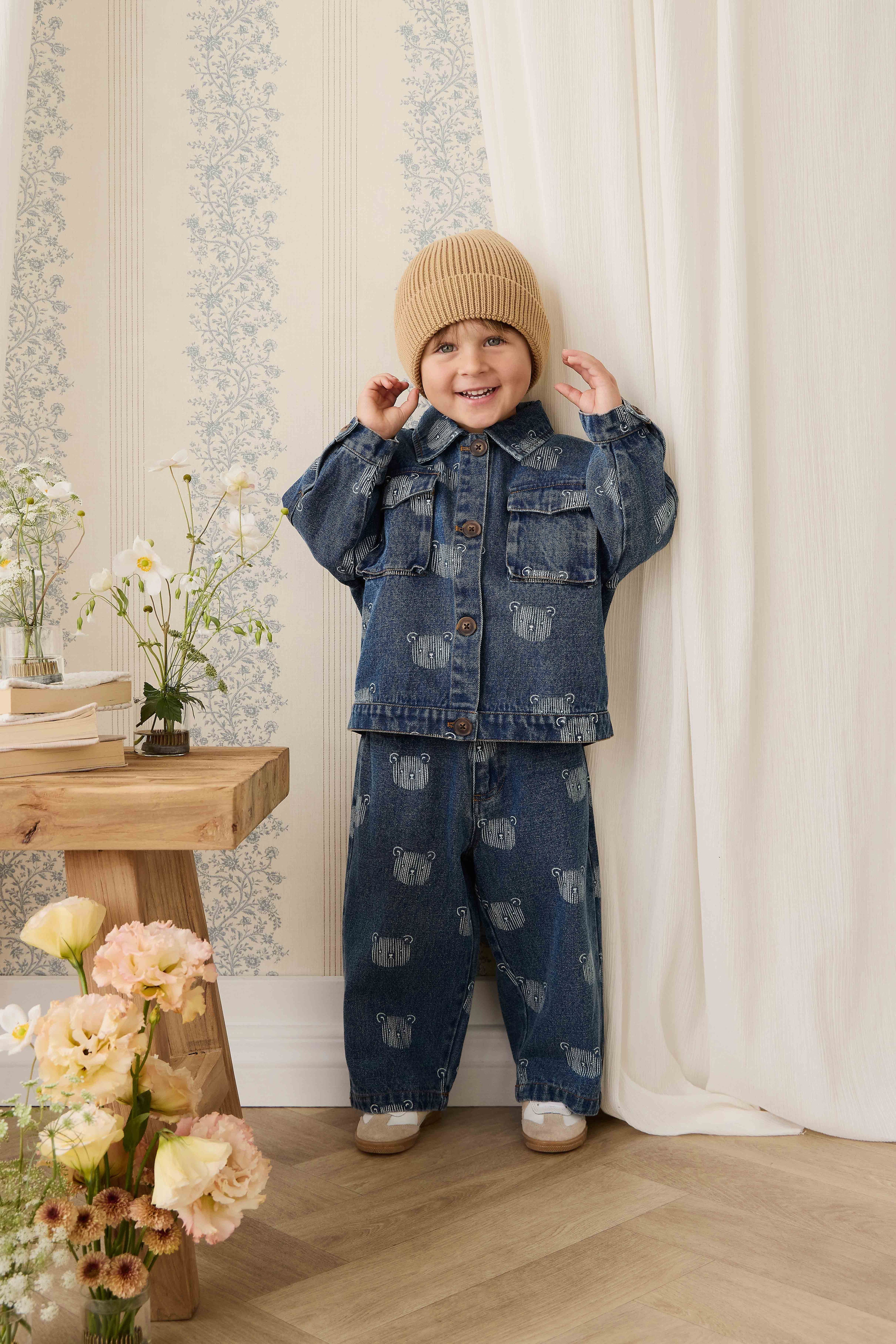 Jean - Denim Teddy Face