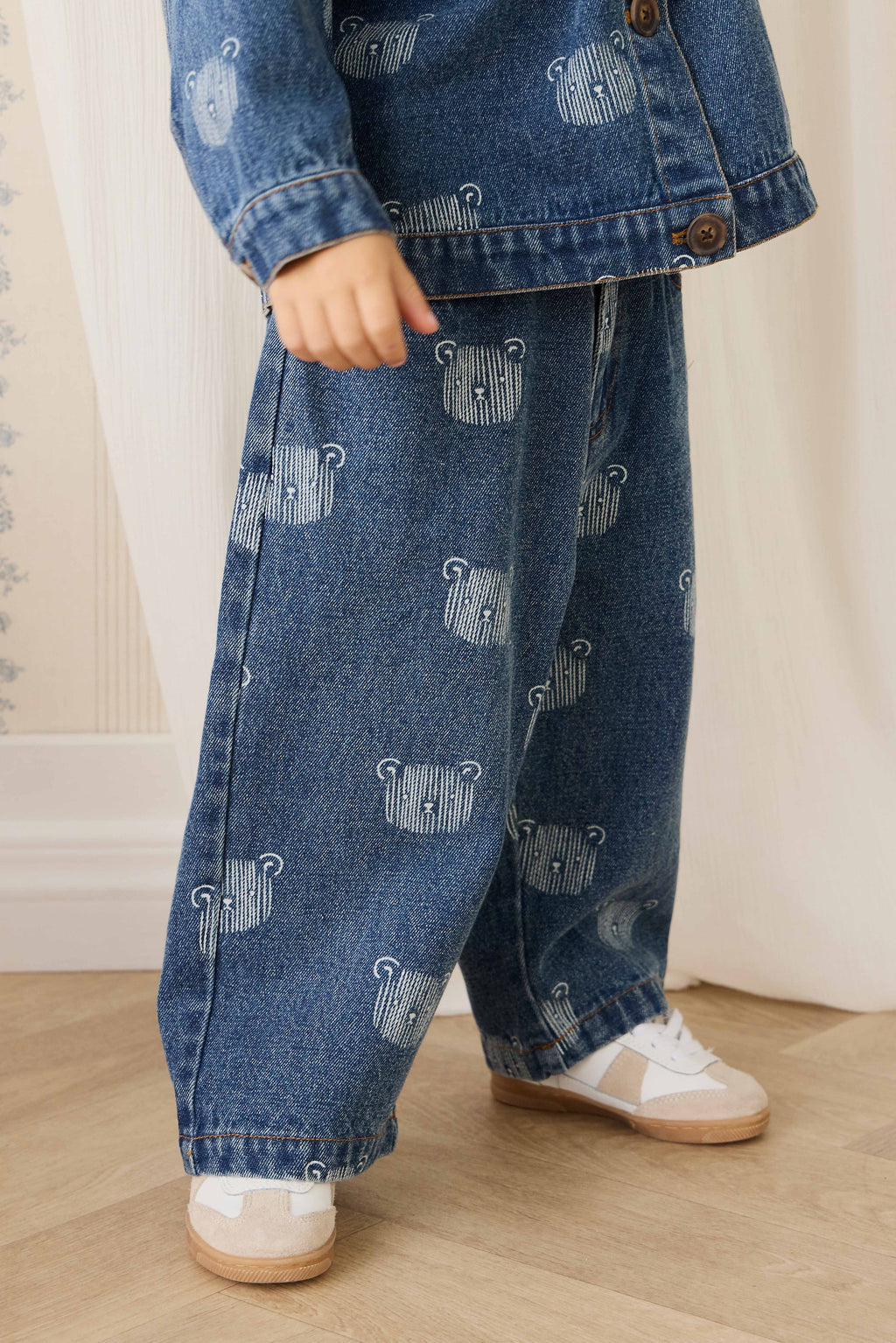 Jean - Denim Teddy Face