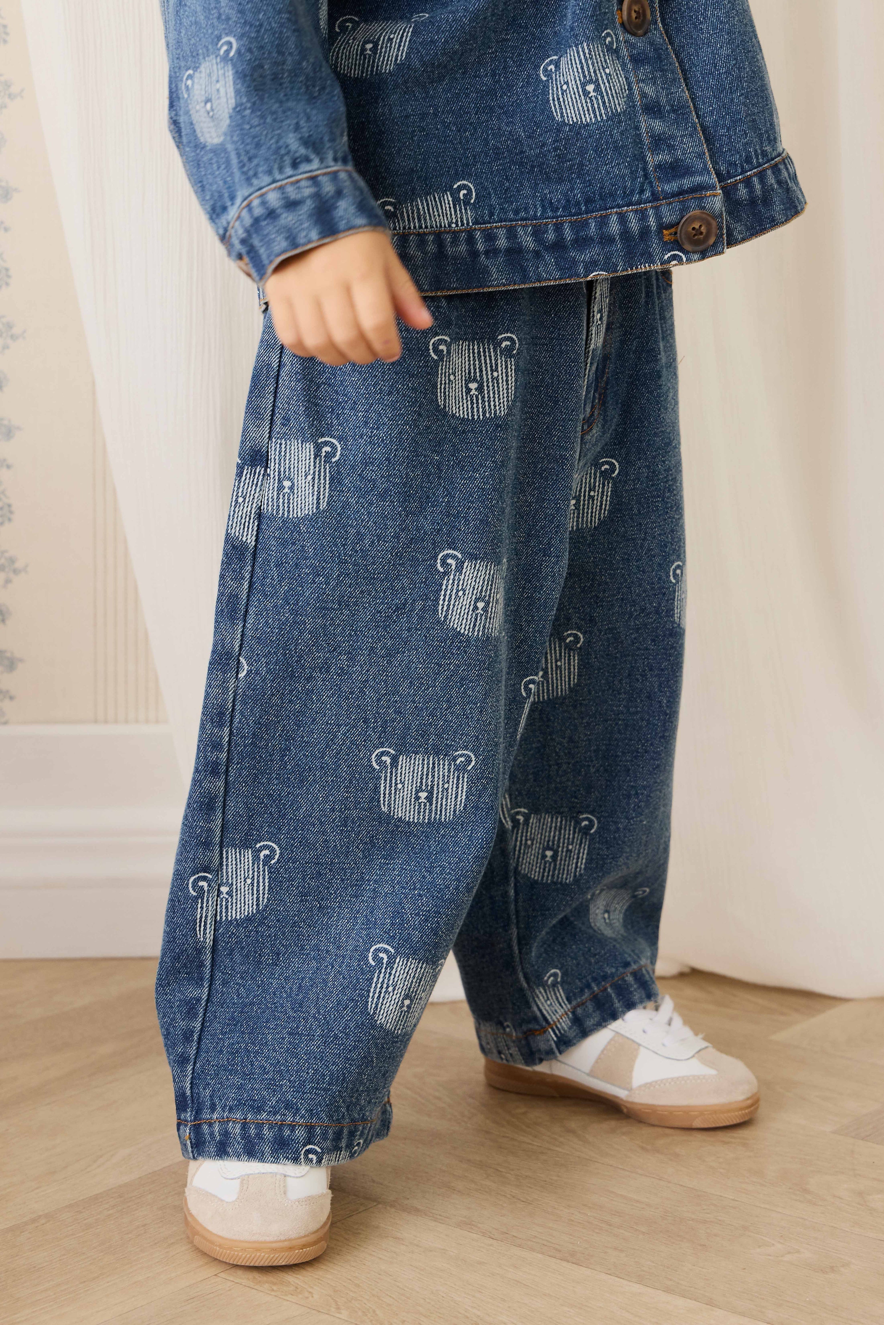 Jean - Denim Teddy Face