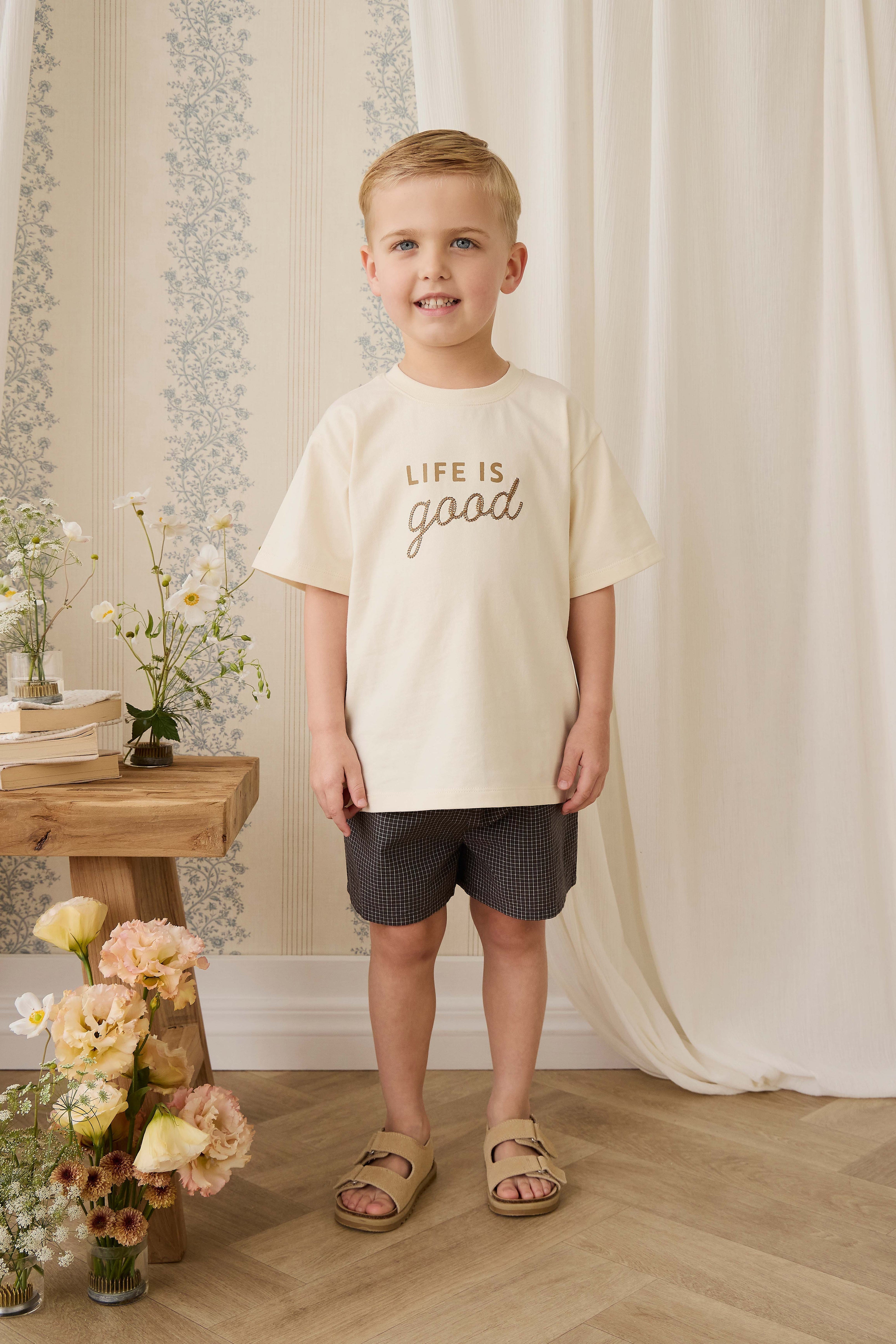 Short en coton bio - Basalt Grid