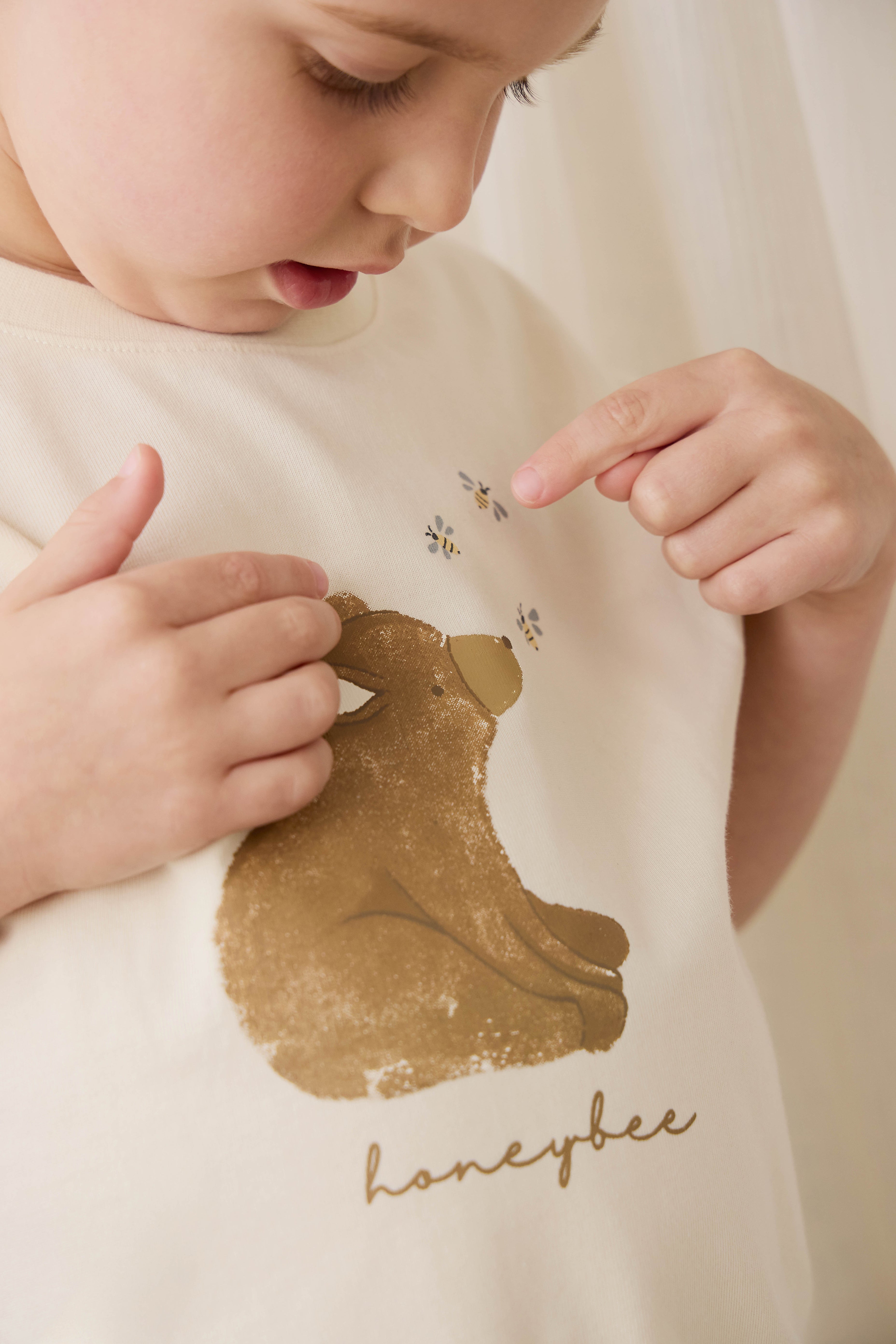 T-shirt en coton biologique - Nuage d'abeilles