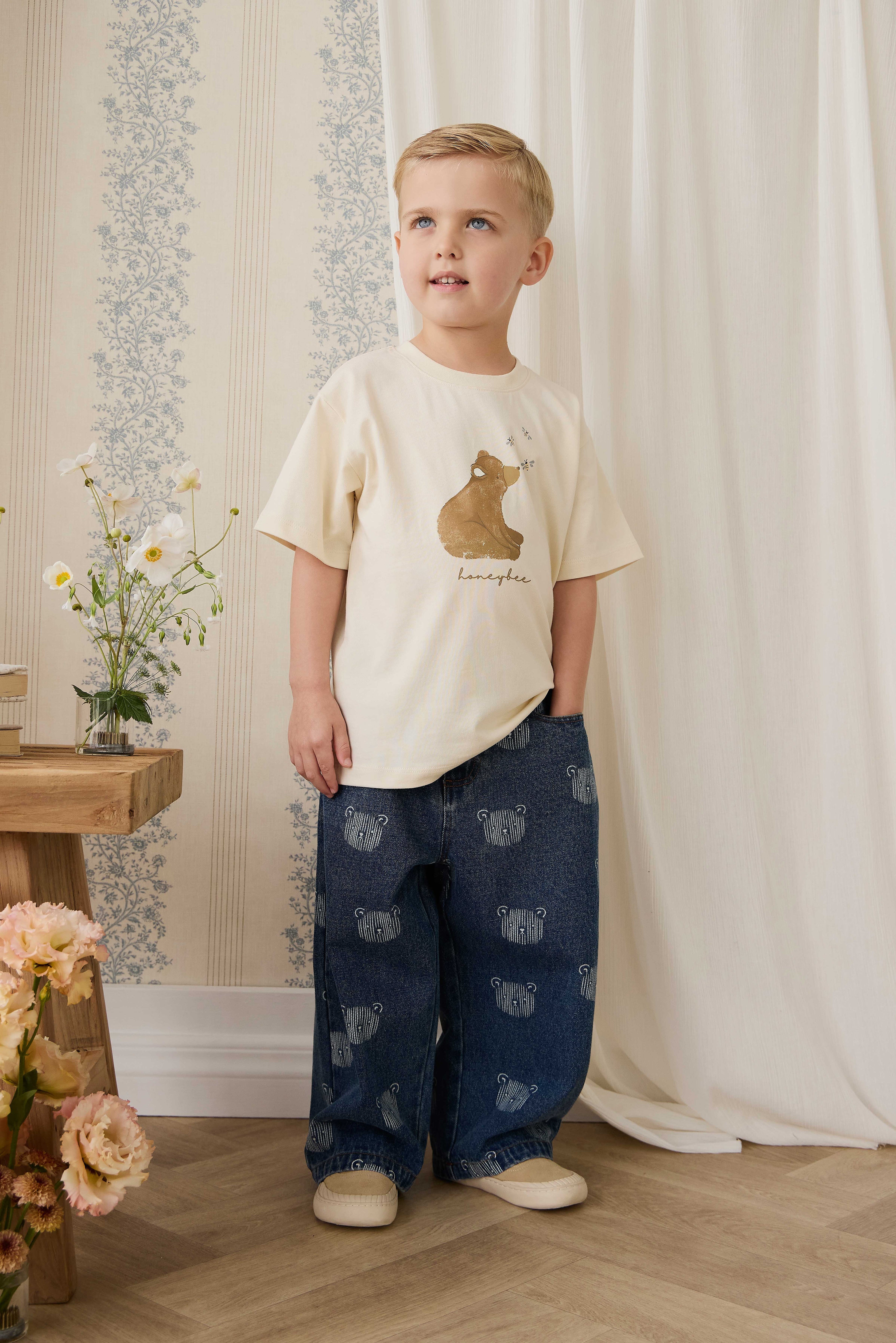 T-shirt en coton biologique - Nuage d'abeilles