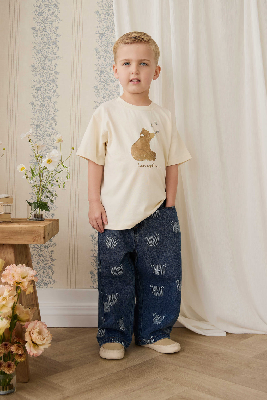T-shirt en coton biologique - Nuage d'abeilles