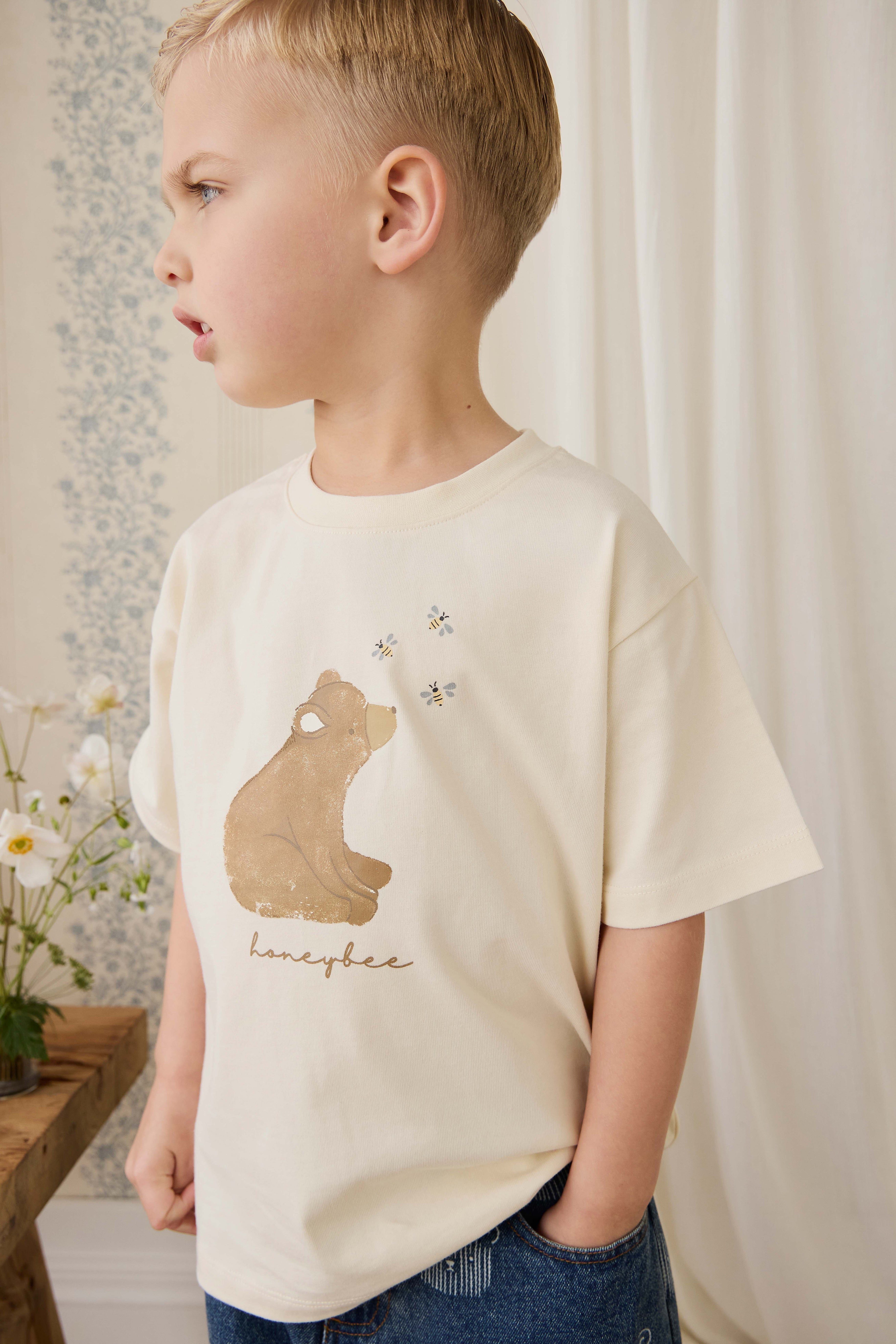 T-shirt en coton biologique - Nuage d'abeilles