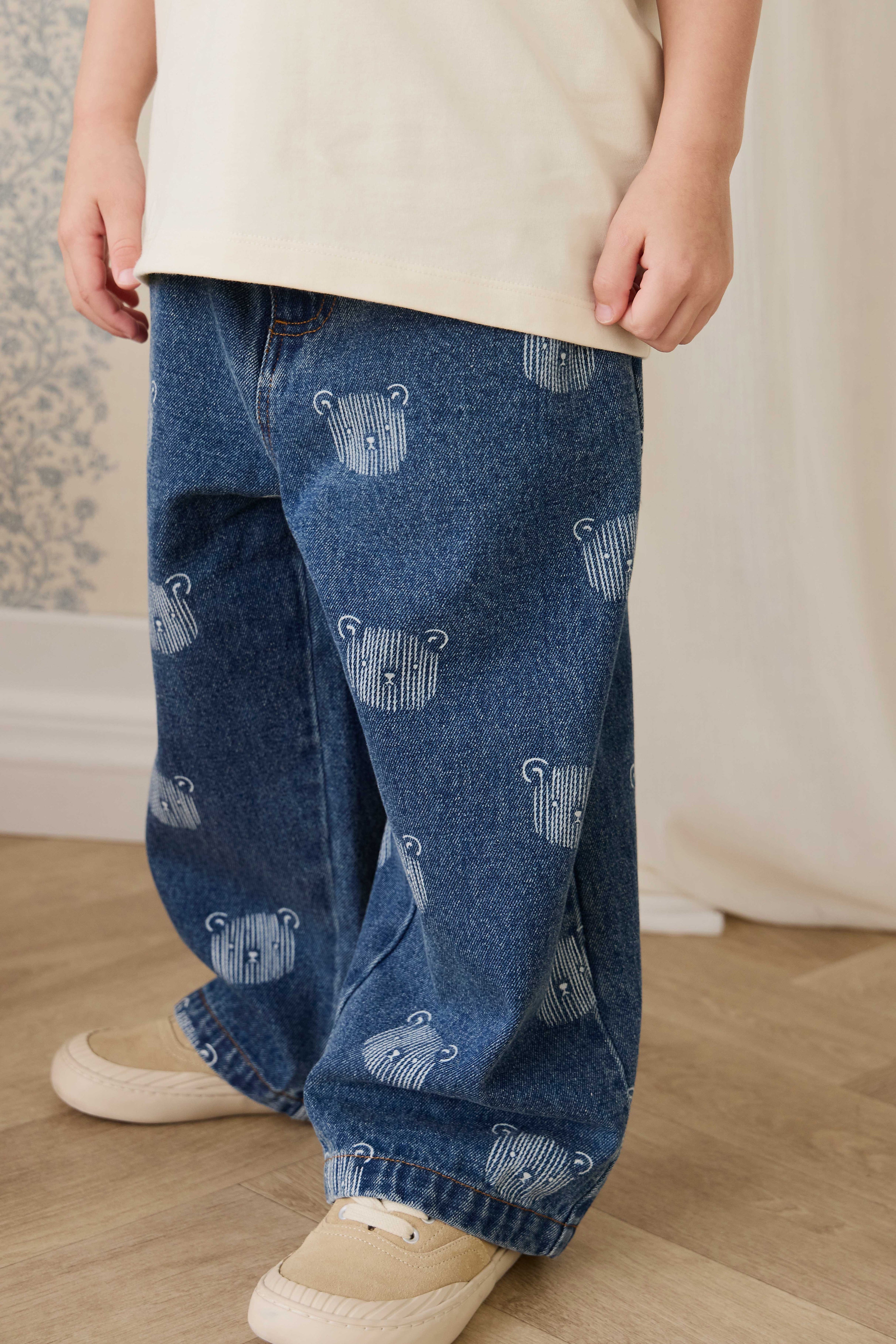 Jean - Denim Teddy Face