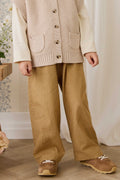 Pantalon en coton biologique – Carreaux fenêtre sarrasin