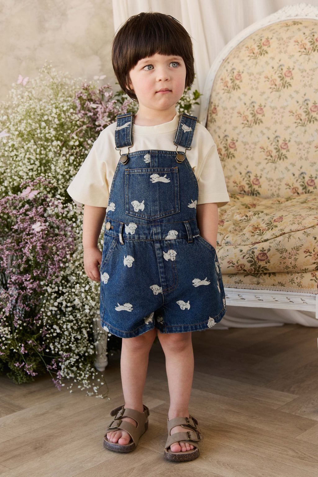Salopette short en jean