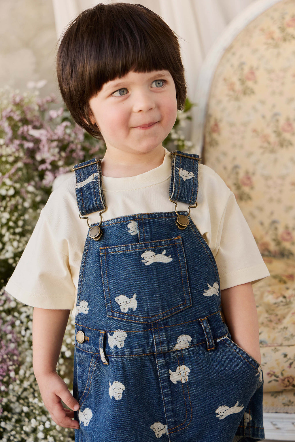 Salopette short en jean