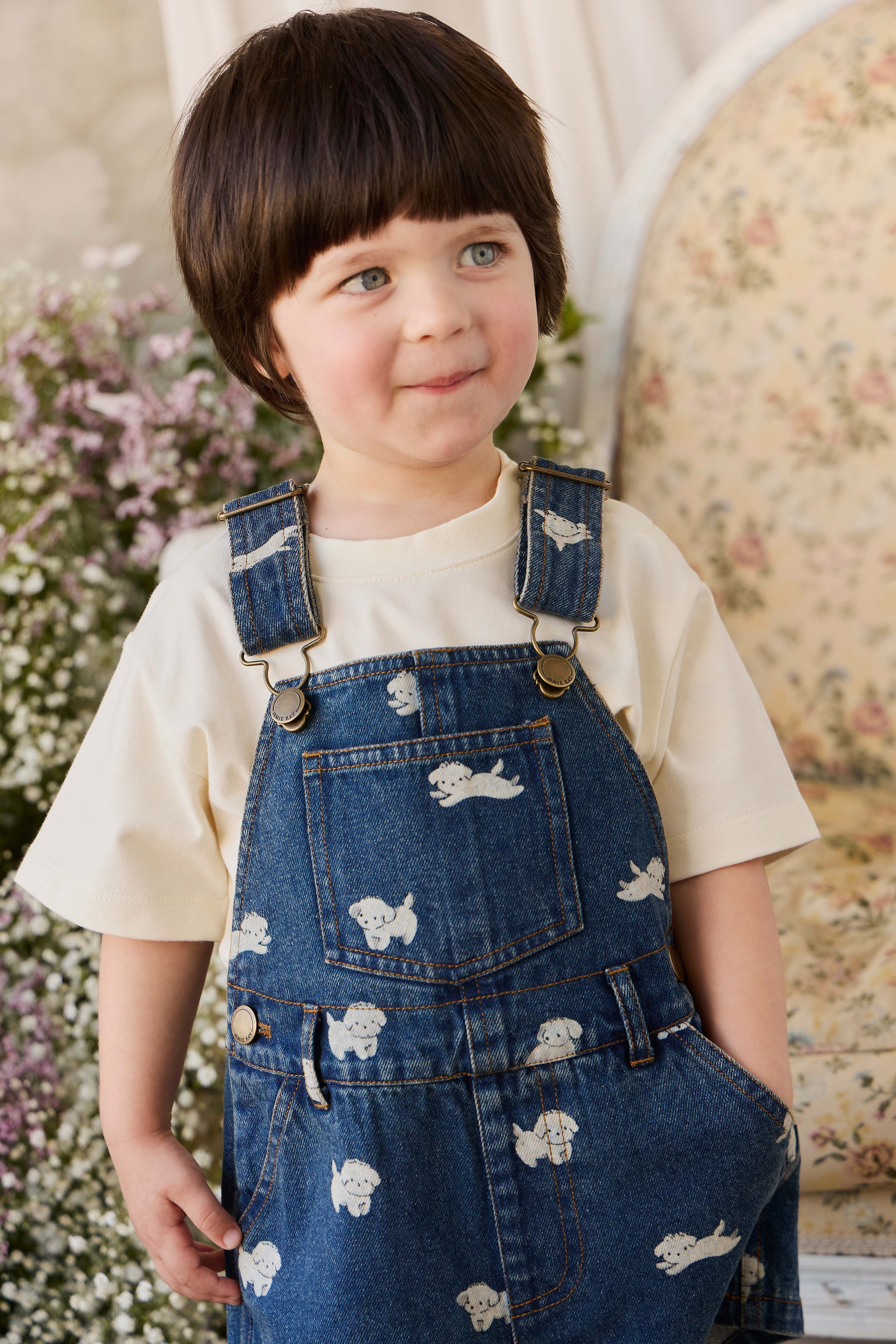 Salopette short en jean