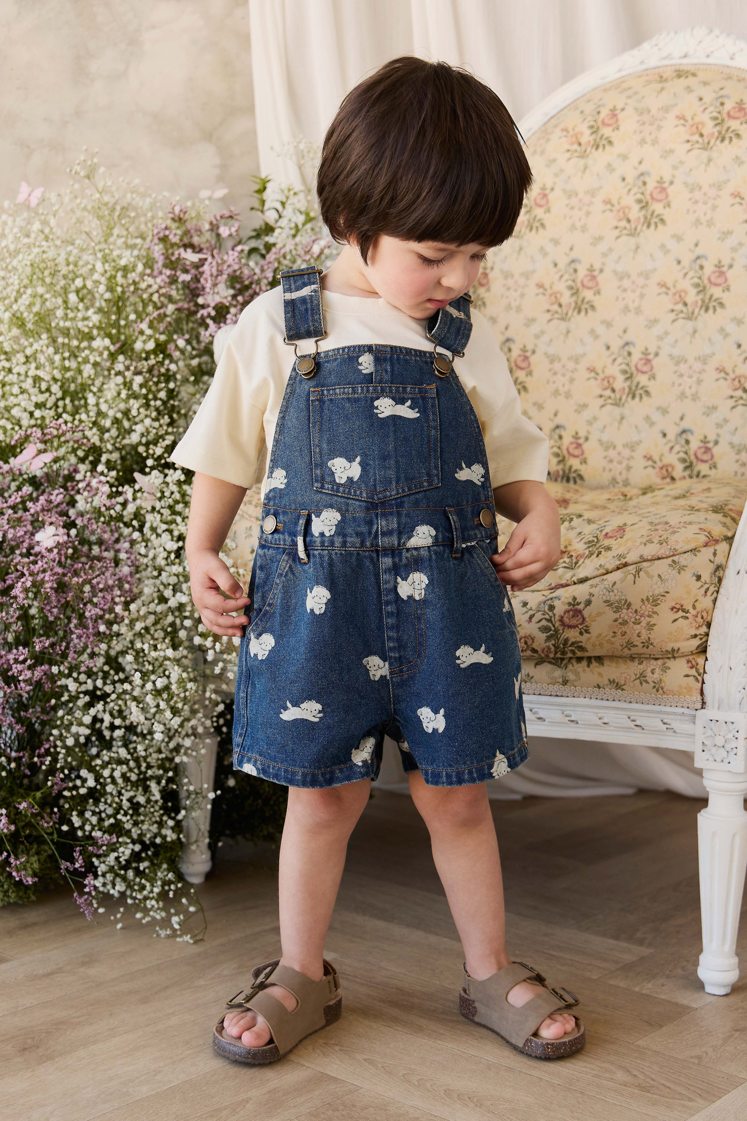 Salopette short en jean