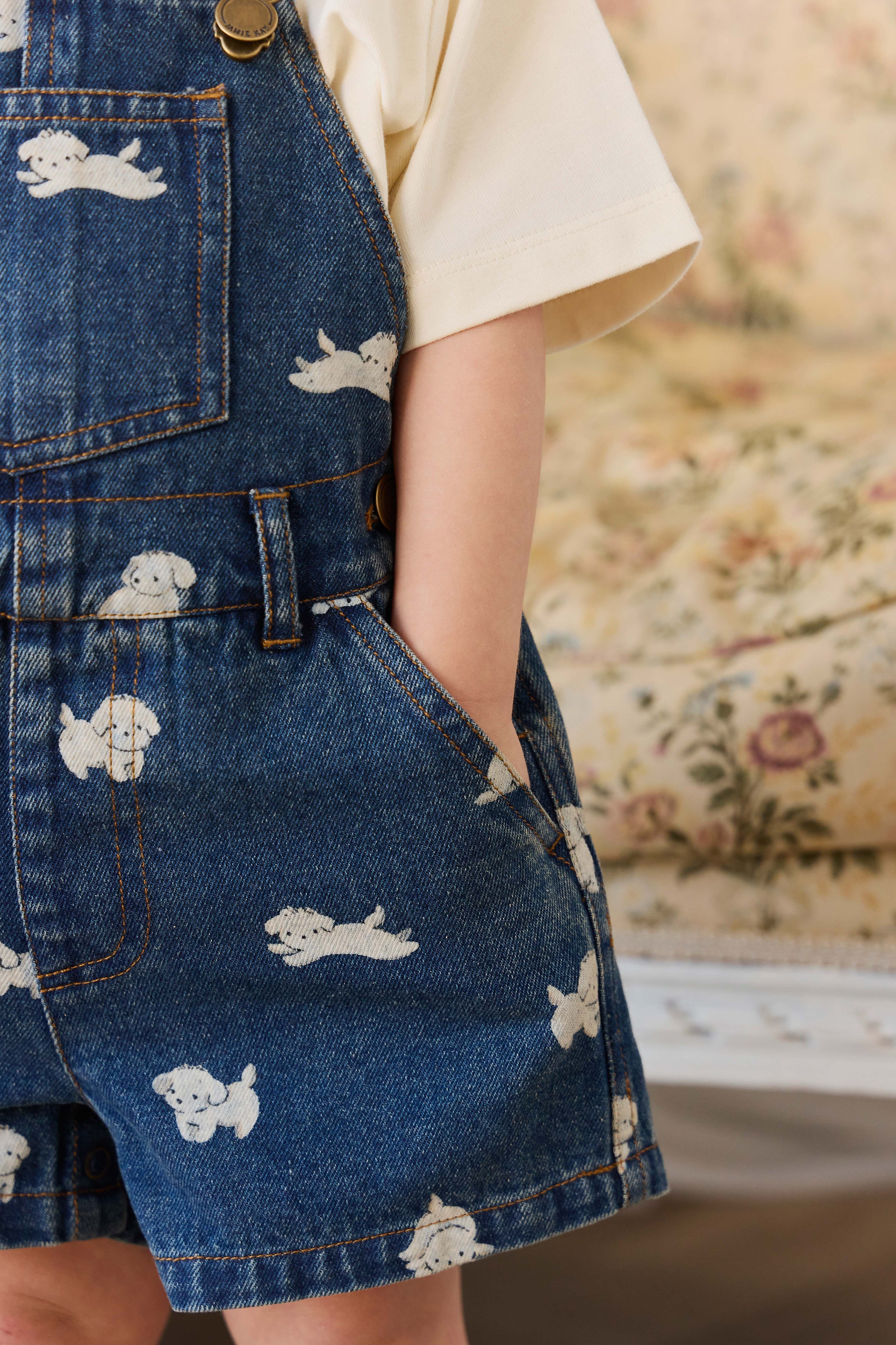 Salopette short en jean