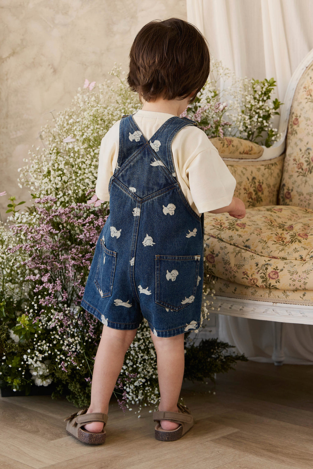 Salopette short en jean