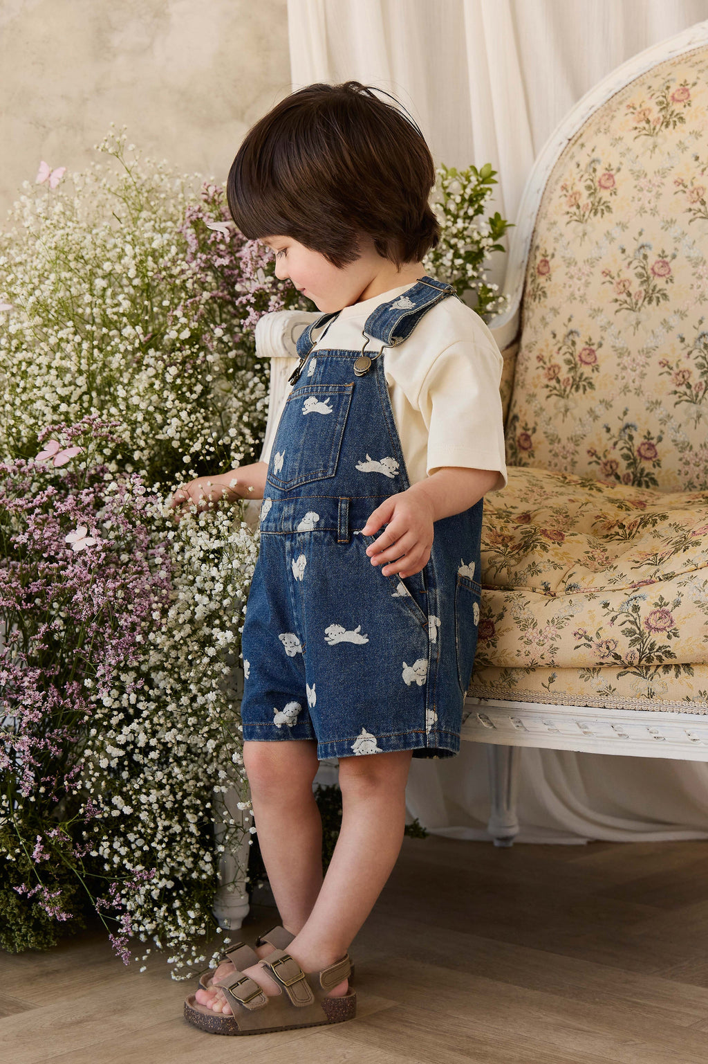 Salopette short en jean