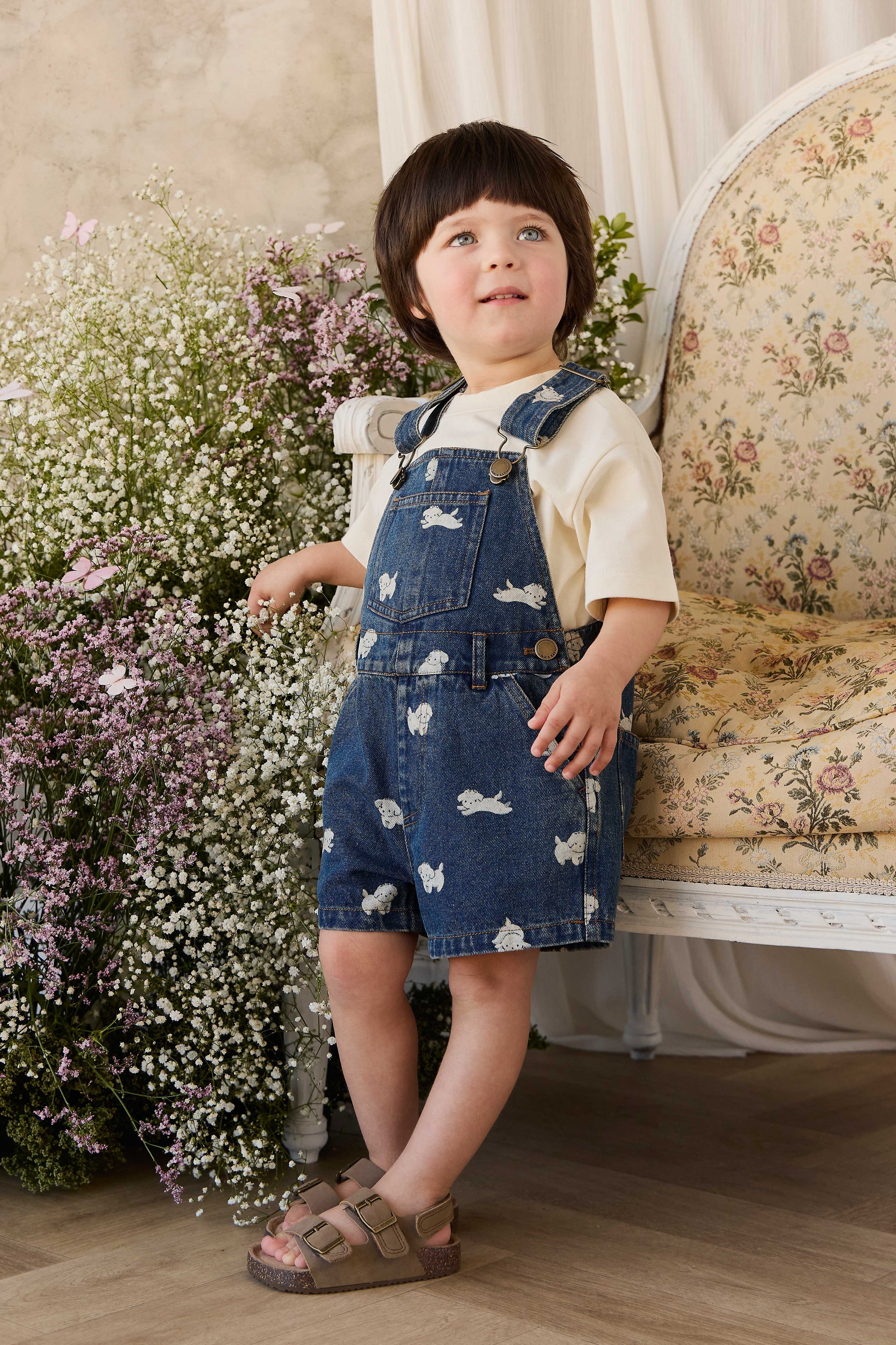 Salopette short en jean