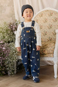 Salopette en jean imprimé chiot – Bébé et enfant (6 mois–6 ans)