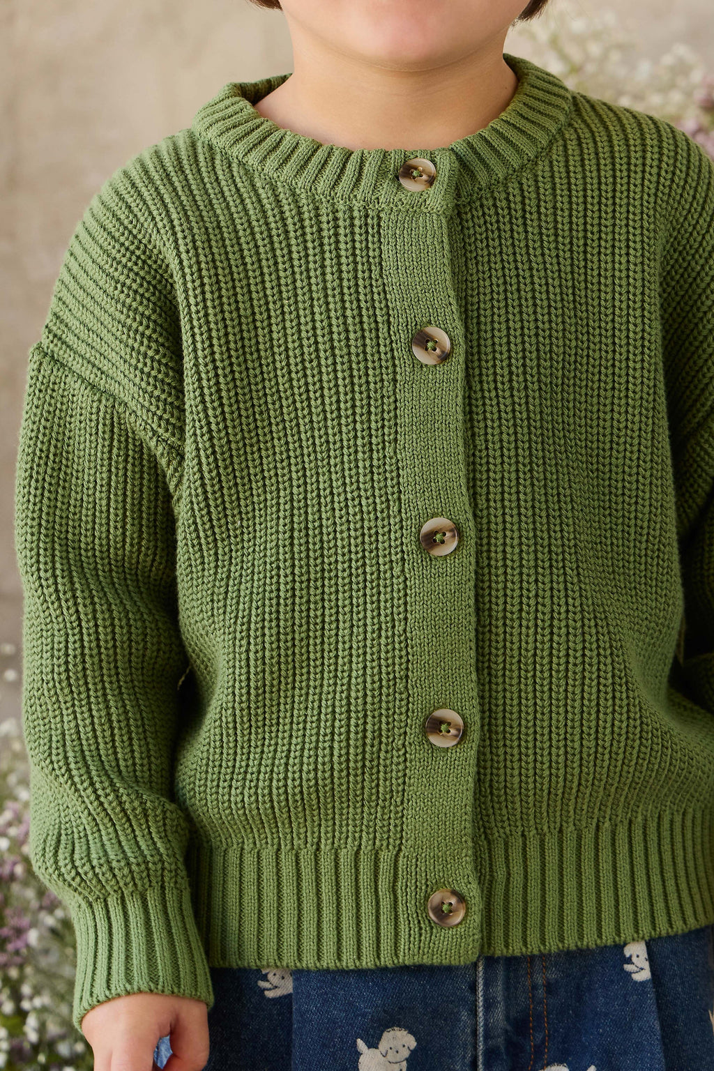Gilet tricoté - Matcha