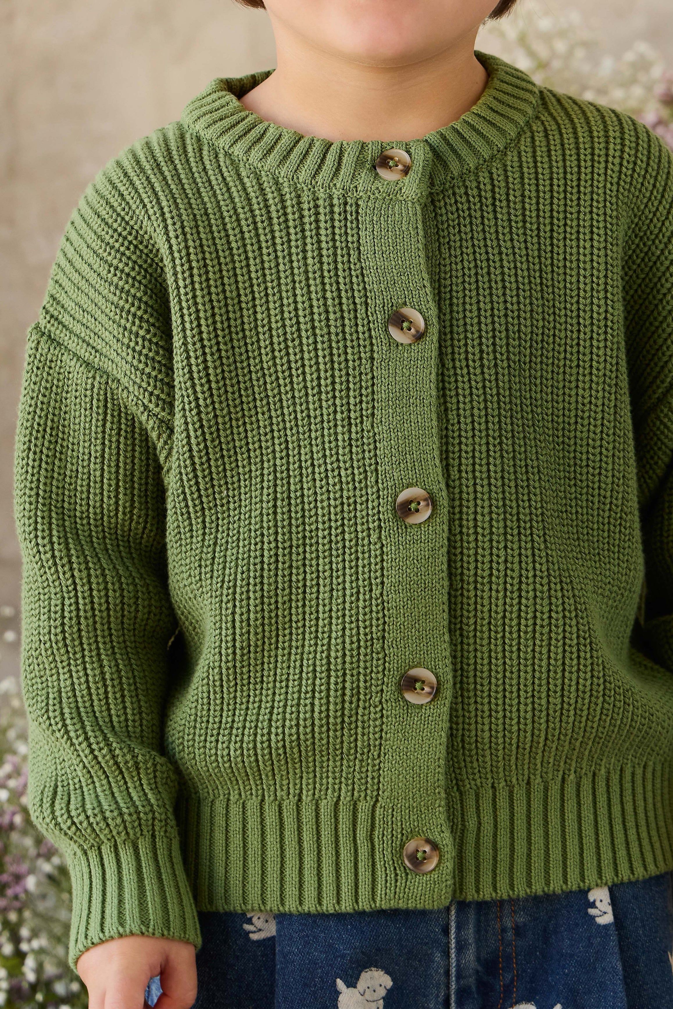 Gilet tricoté - Matcha