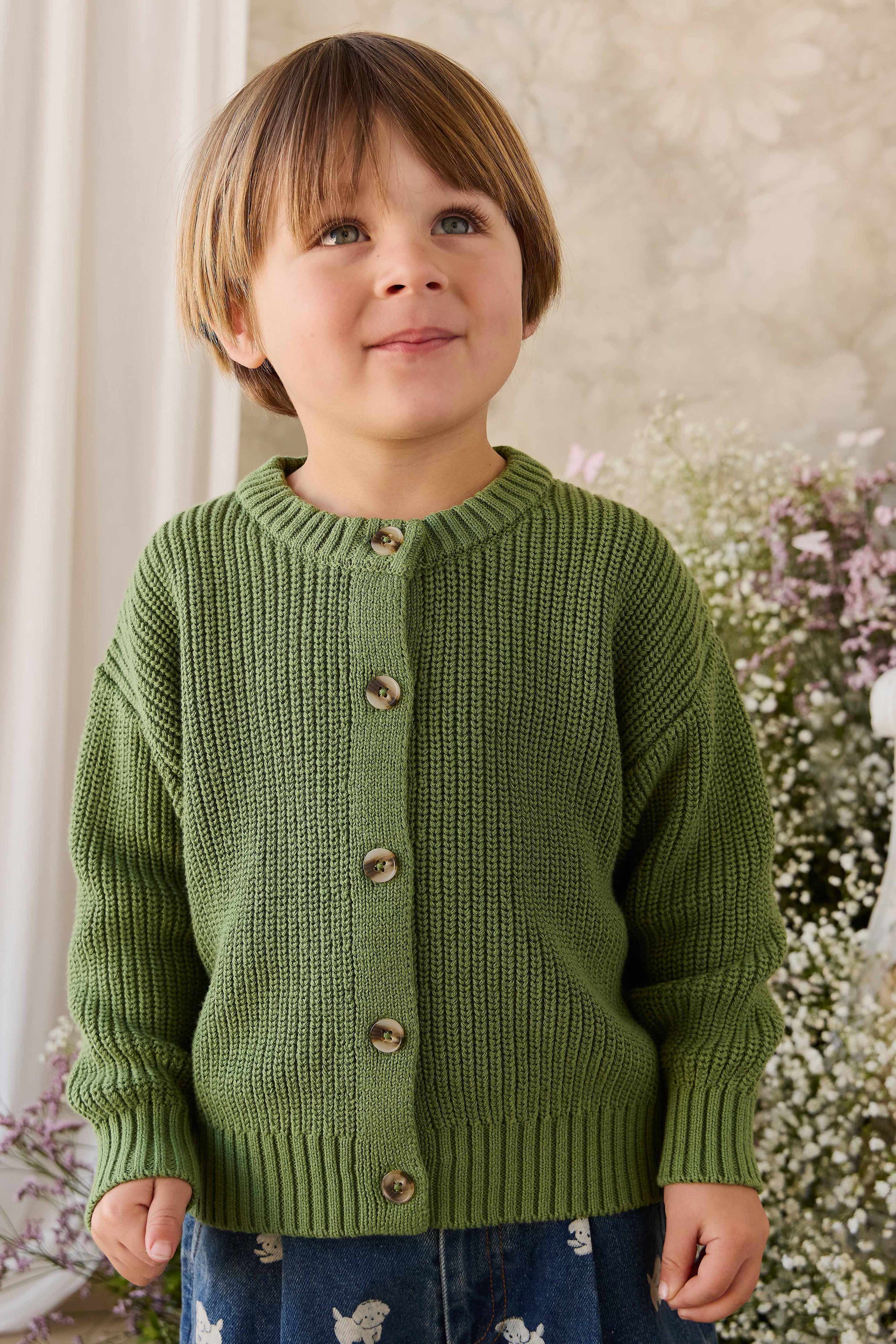 Gilet tricoté - Matcha