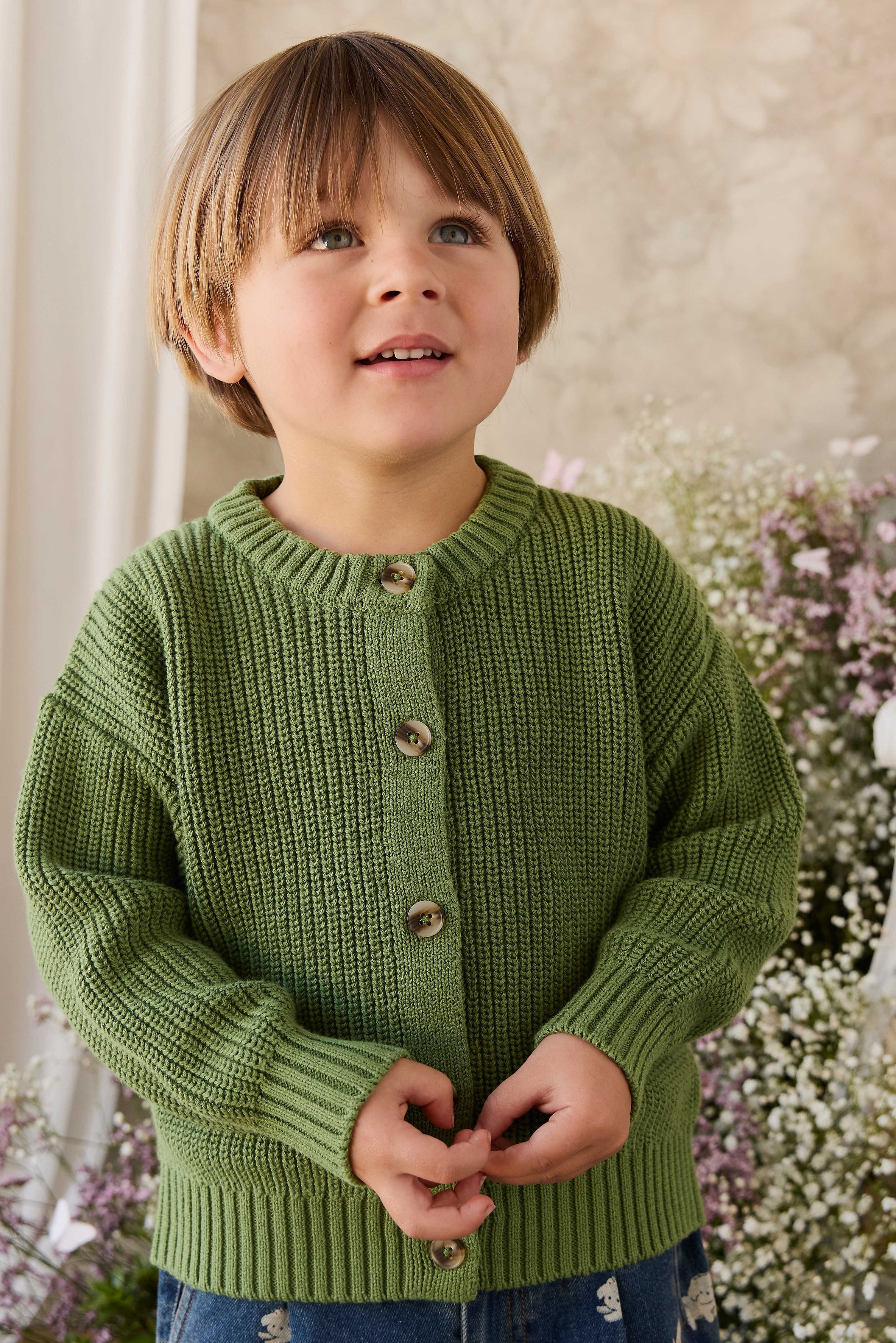 Gilet tricoté - Matcha
