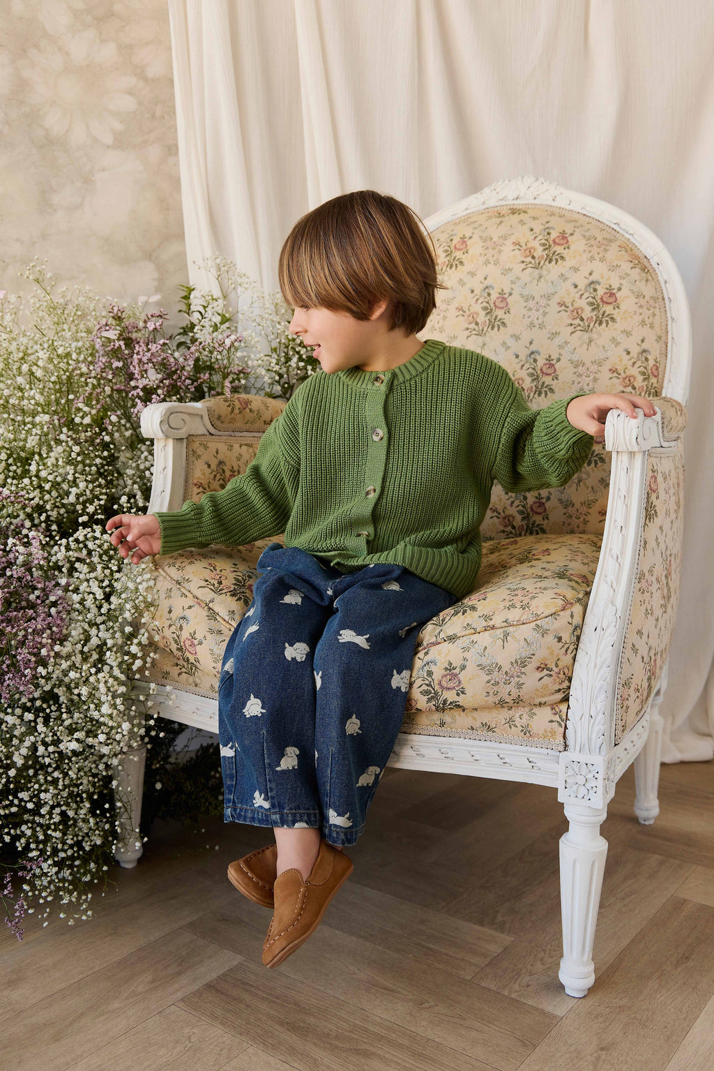 Gilet tricoté - Matcha