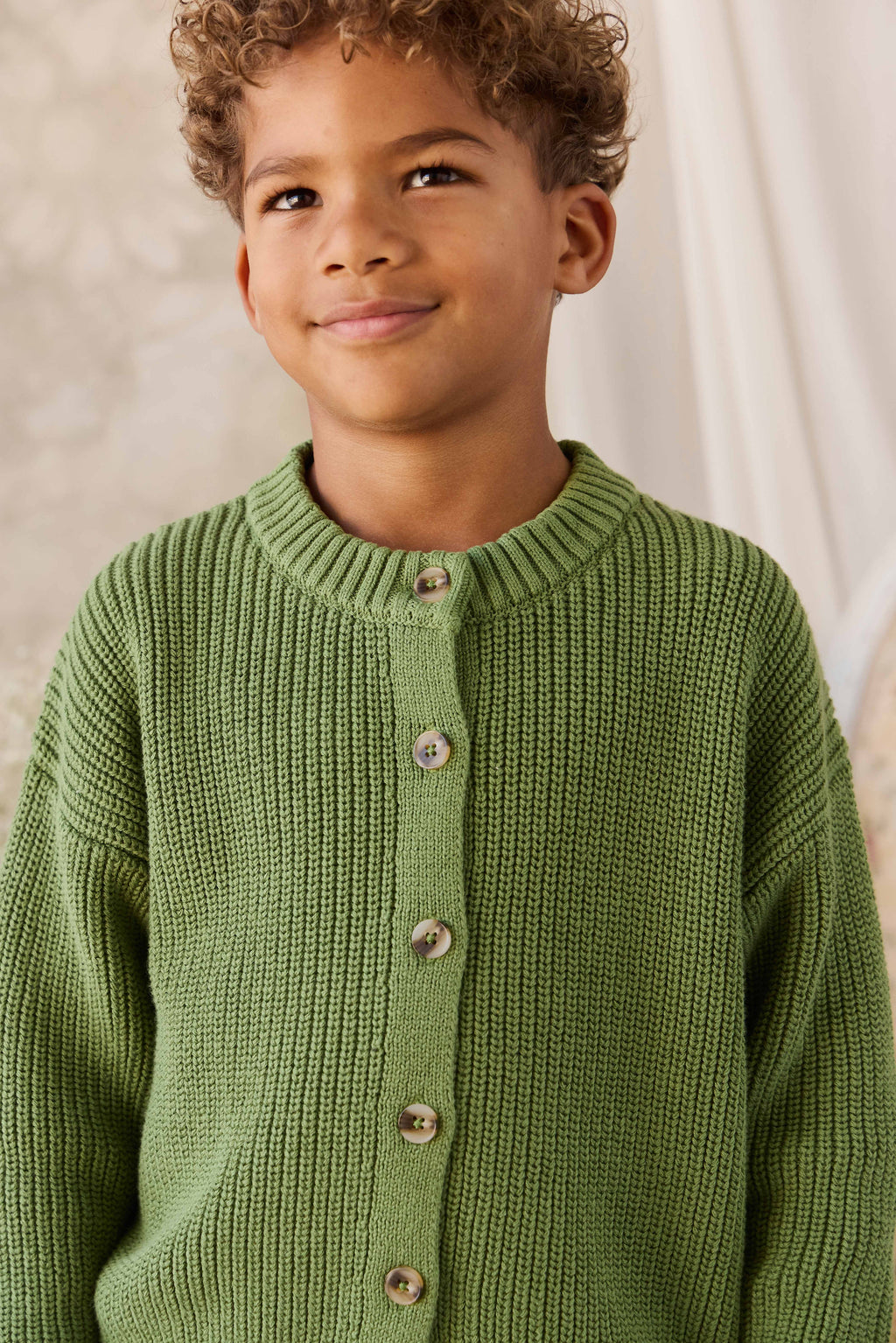 Gilet tricoté - Matcha