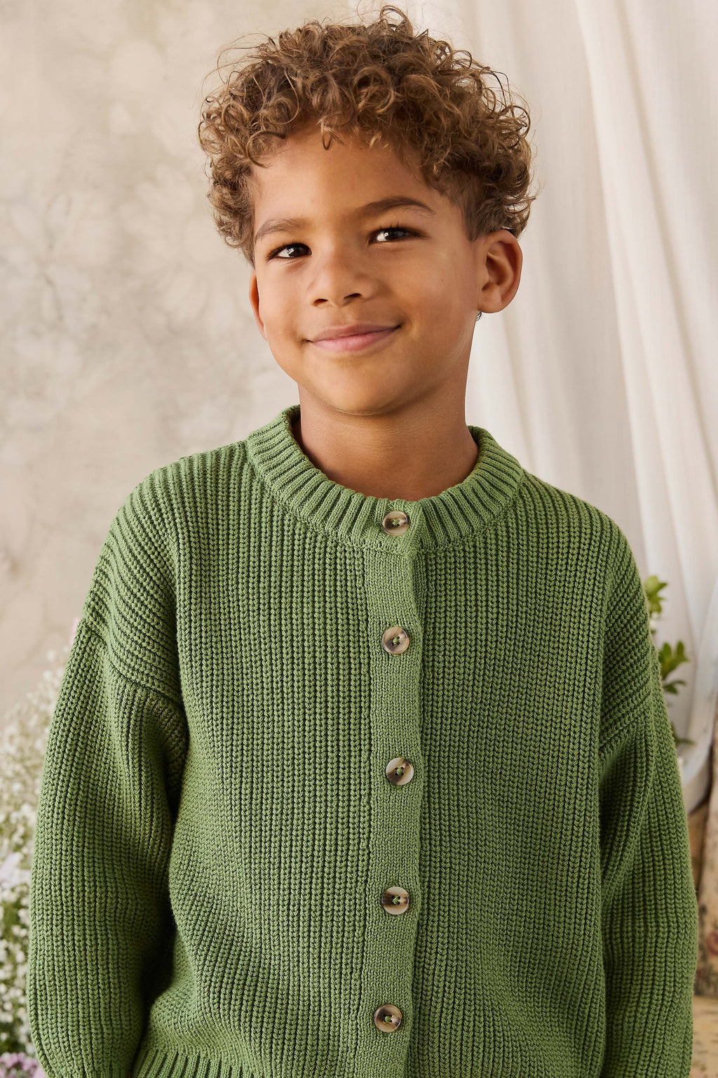 Gilet tricoté - Matcha