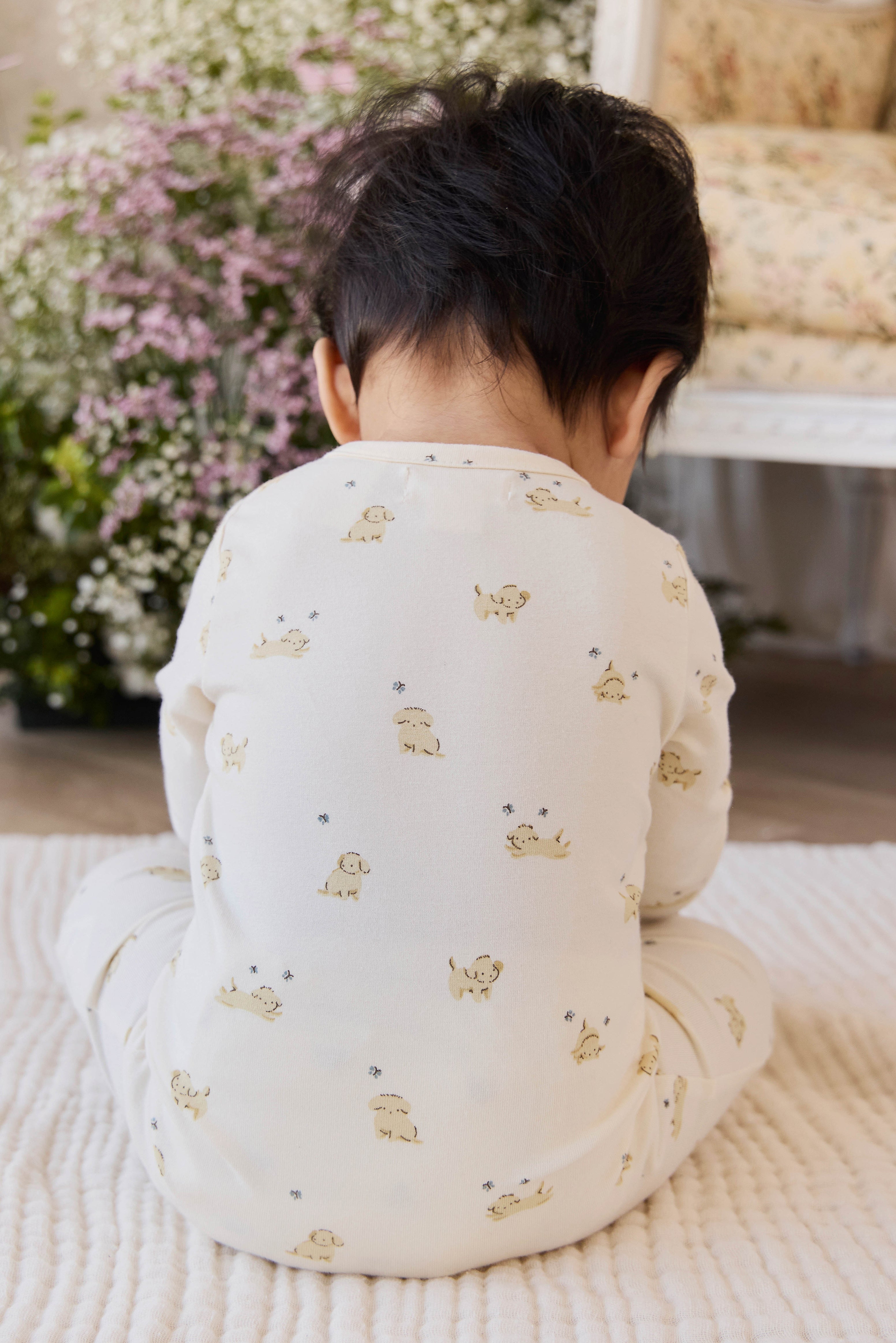 Combinaison en coton bio - Miel ludique