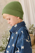 Bonnet en tricot - Matcha