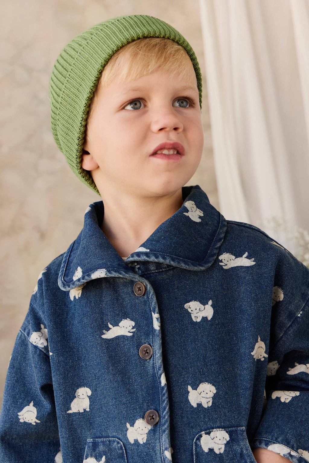 Bonnet en tricot - Matcha