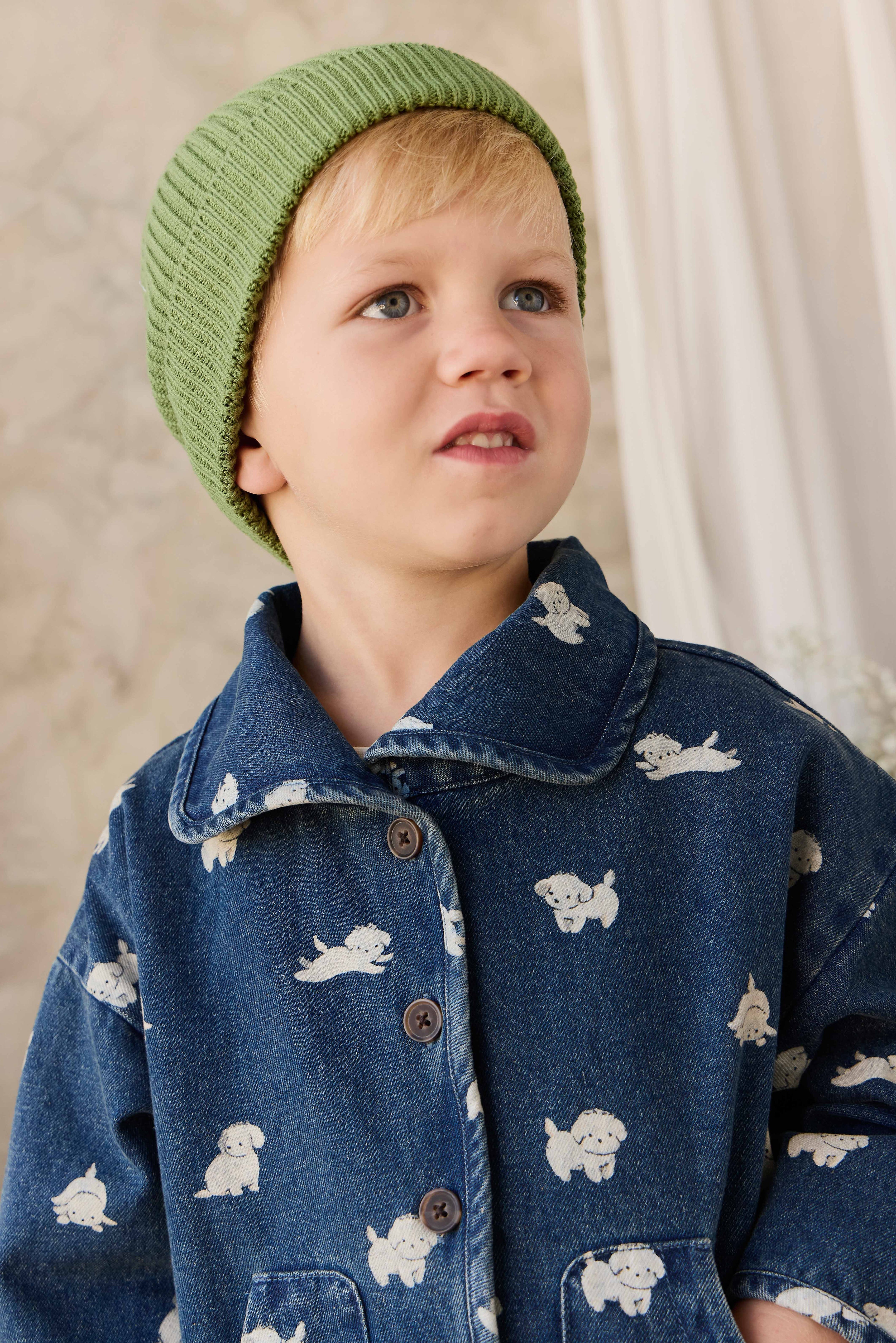 Bonnet en tricot - Matcha
