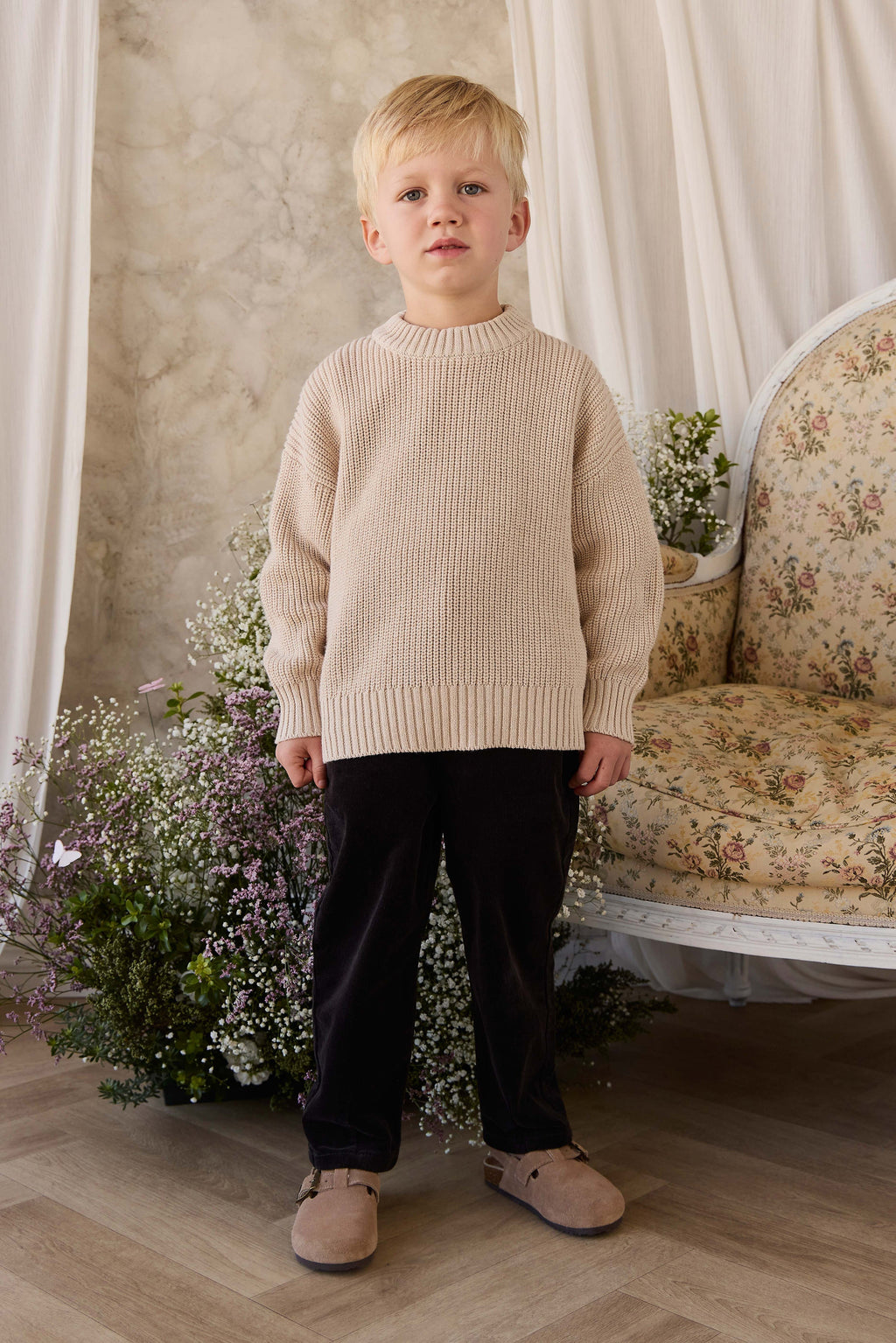 Pantalon Comet (6M-8A) | Pantalon en coton doux à jambe droite