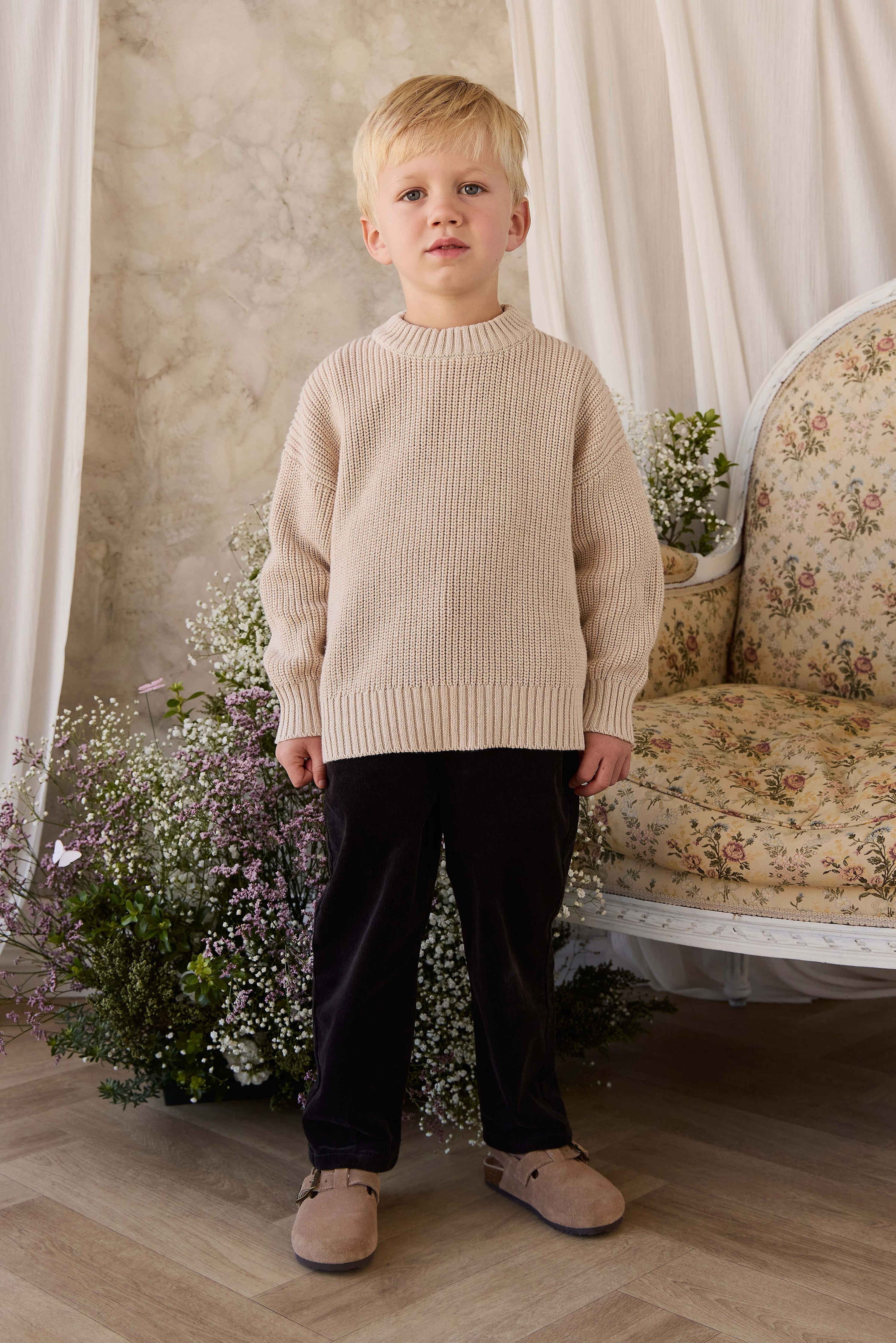 Pantalon Comet (6M-8A) | Pantalon en coton doux à jambe droite