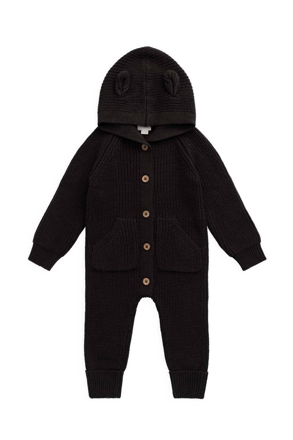 Combinaison tricotée à capuche Ours pour bébé et enfant en bas âge