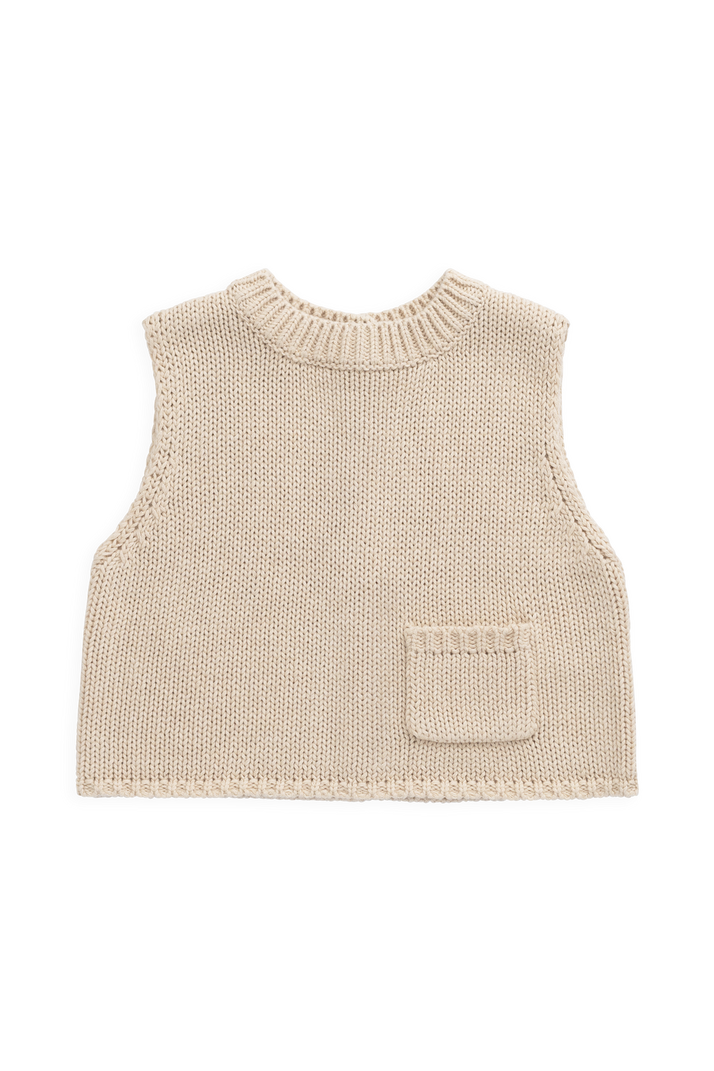 Gilet tricoté – Lin vintage