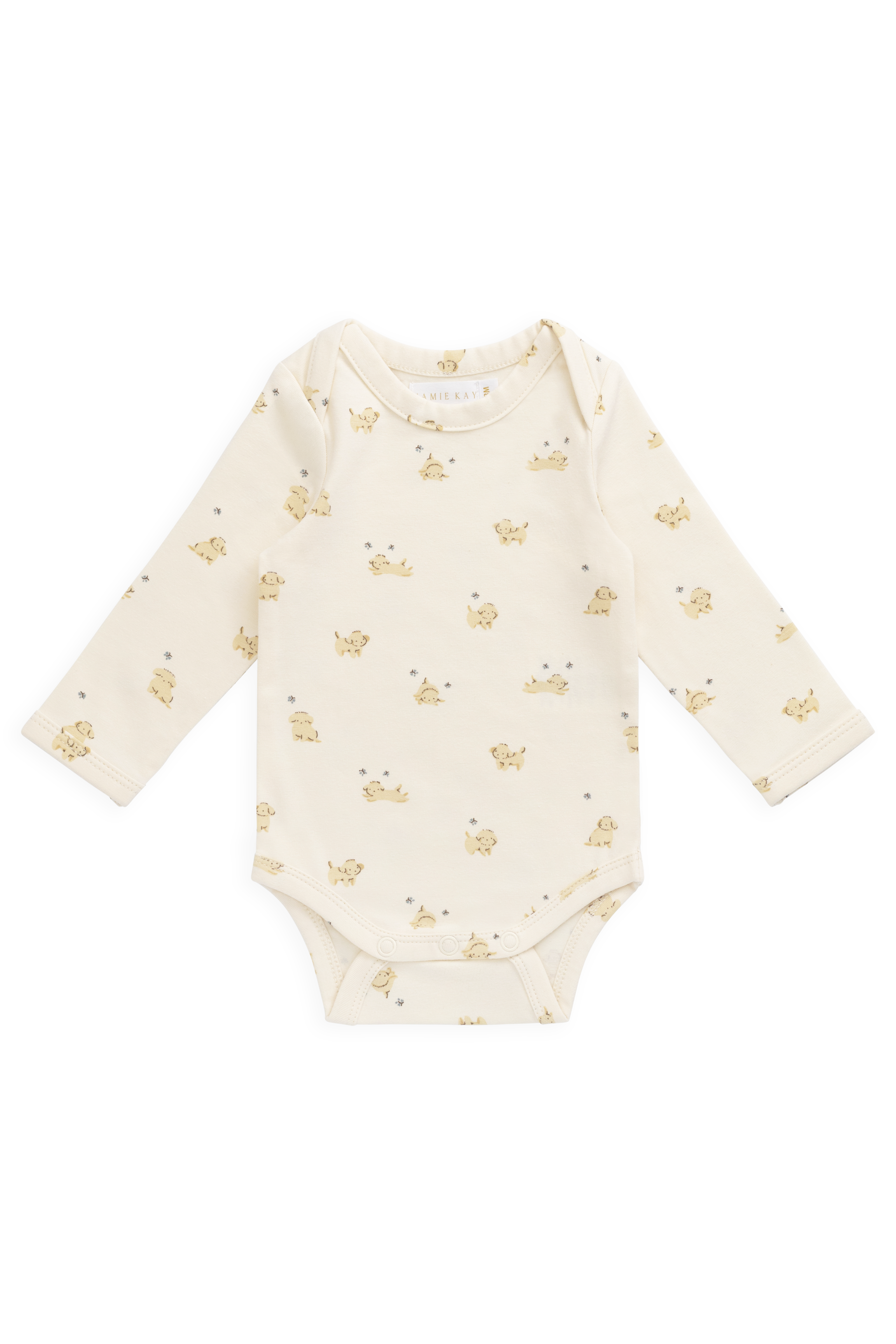 Body en coton biologique à manches longues - Honey taquin
