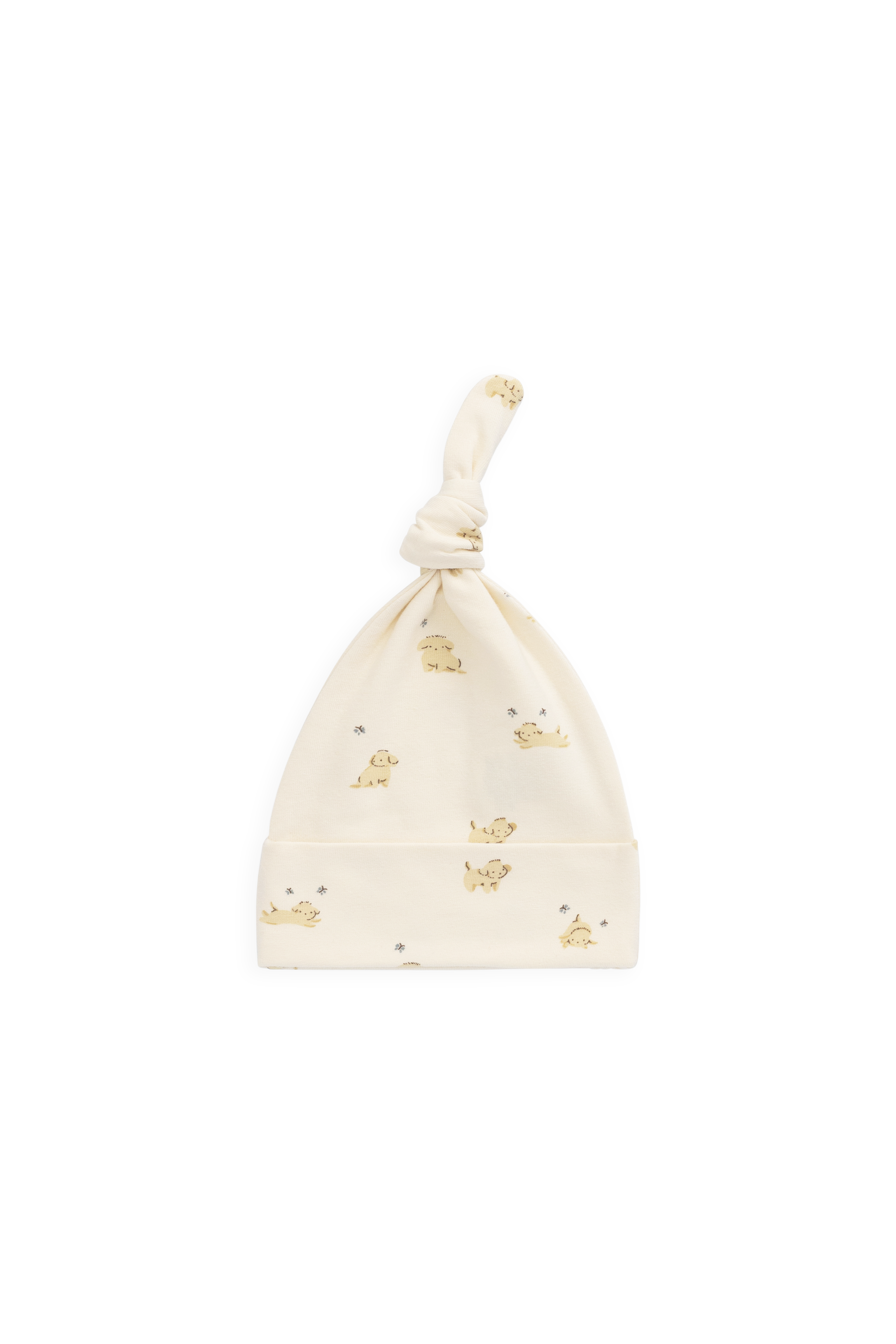 Bonnet en Coton Bio avec Nœud - Miel Ludique
