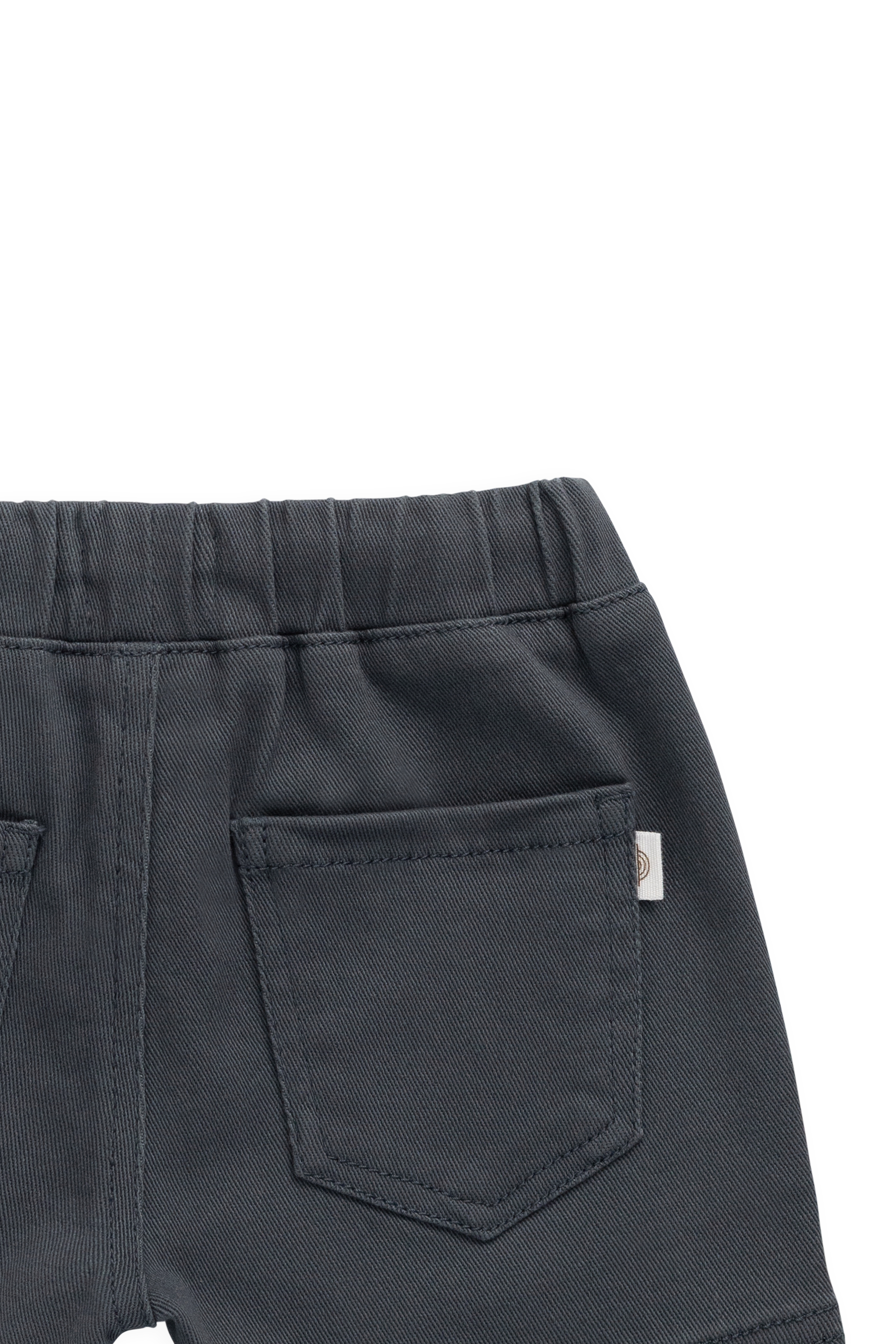 Short en pur coton bleu foncé pour enfant | 6 mois - 8 ans
