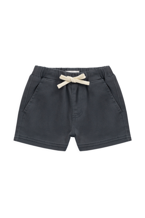 Short en pur coton bleu foncé pour enfant | 6 mois - 8 ans