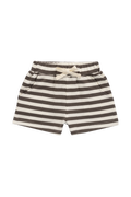 Short en coton Pima - Rayure essentielle Raku / Nuage