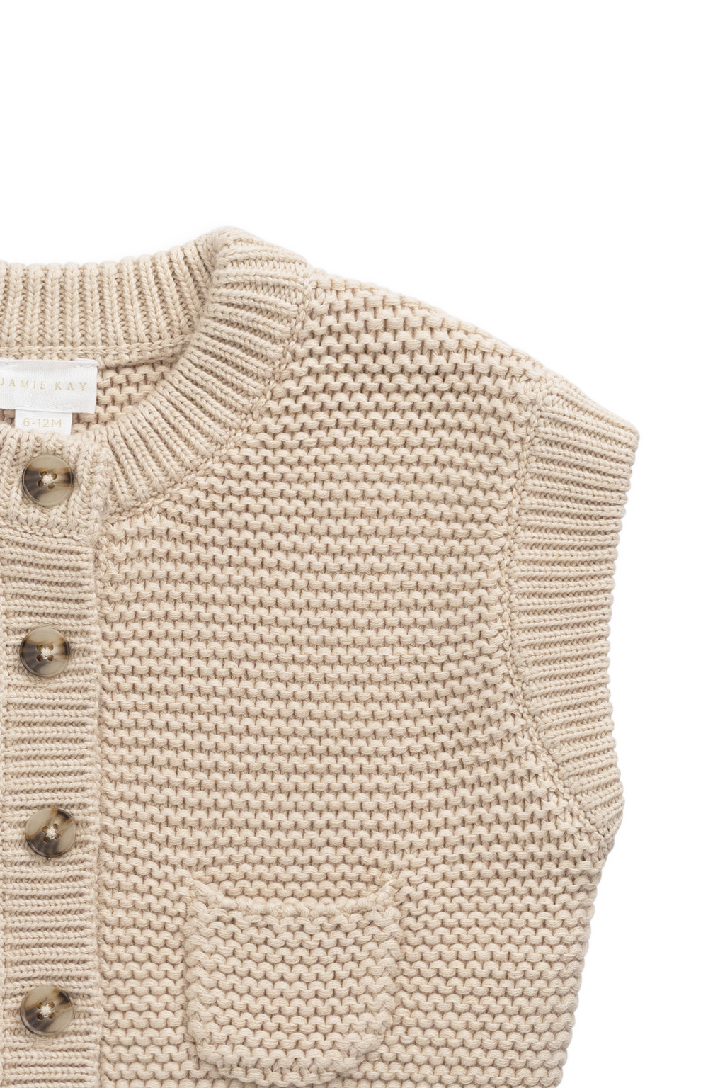Gilet en maille - Chiné avoine