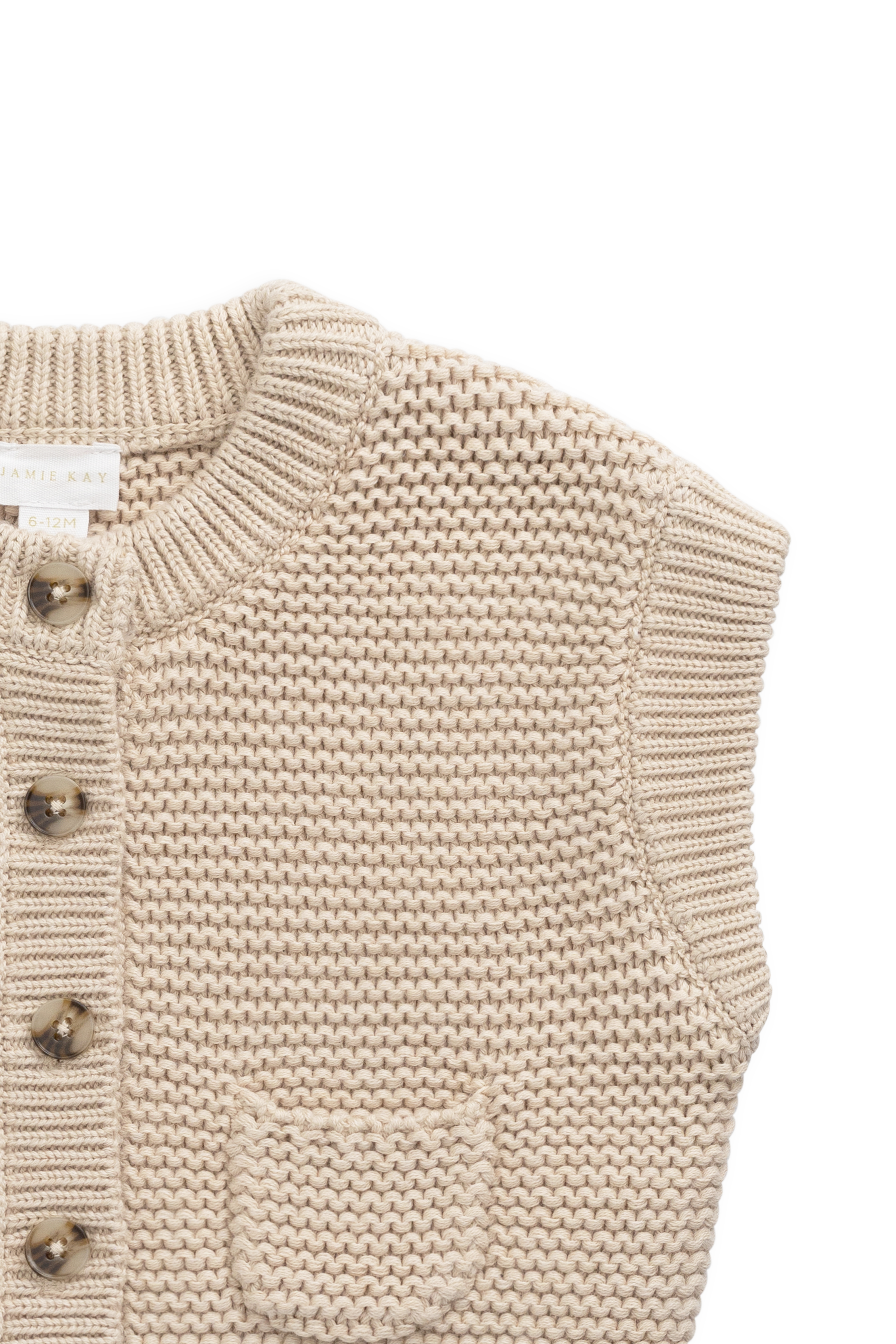 Gilet en maille - Chiné avoine