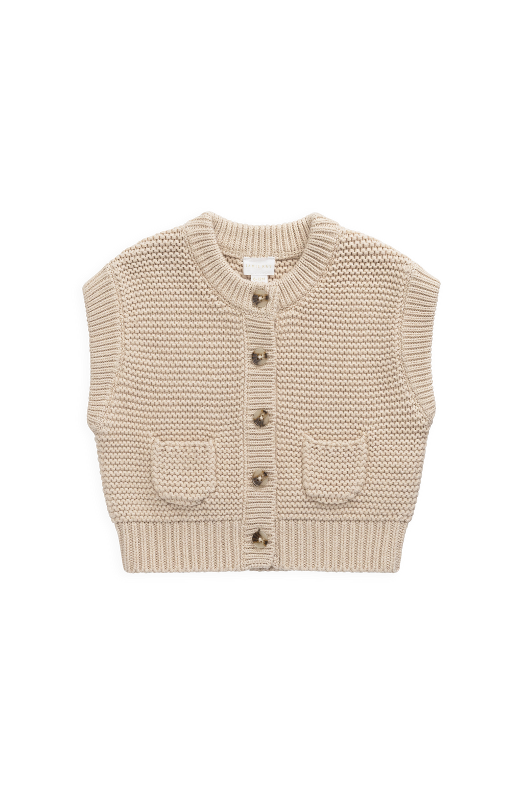 Gilet en maille - Chiné avoine