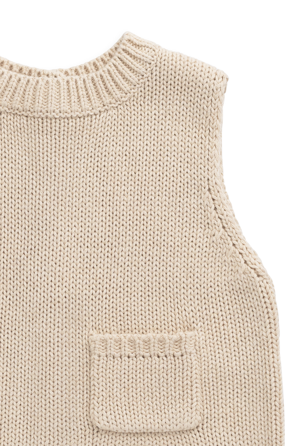 Gilet tricoté – Lin vintage
